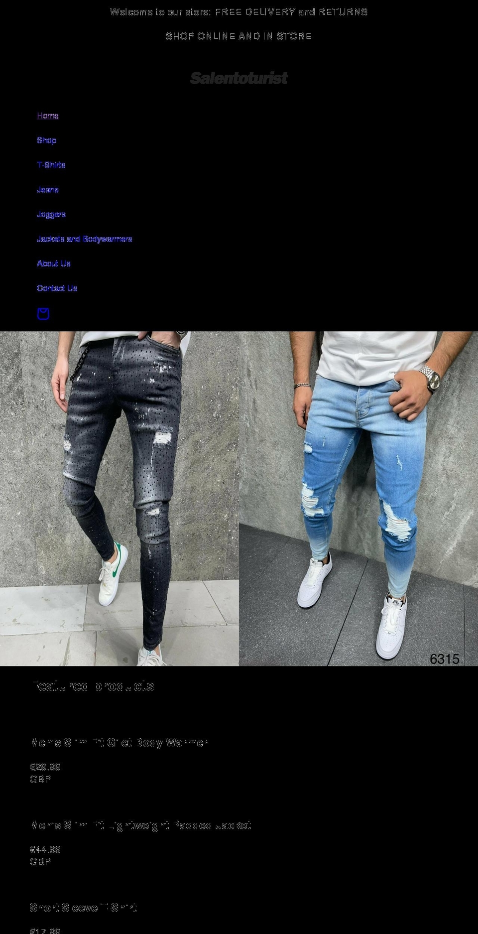 salentoturist.com shopify website screenshot