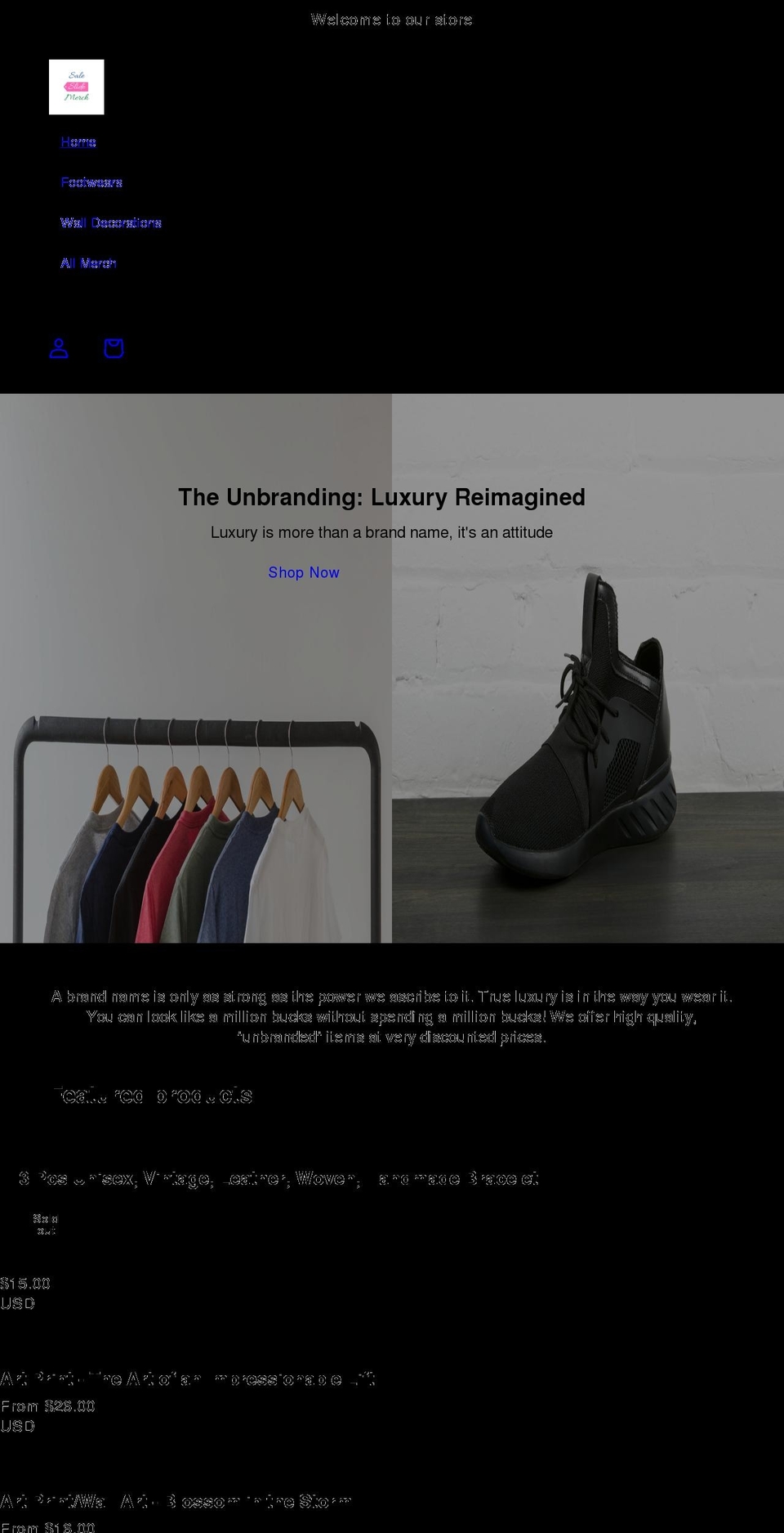 saleslidemerch.com shopify website screenshot