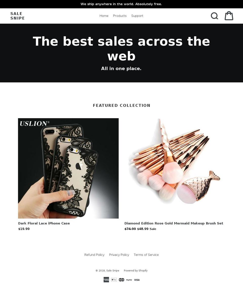 salesnipe.com — Shopify storefront screenshot