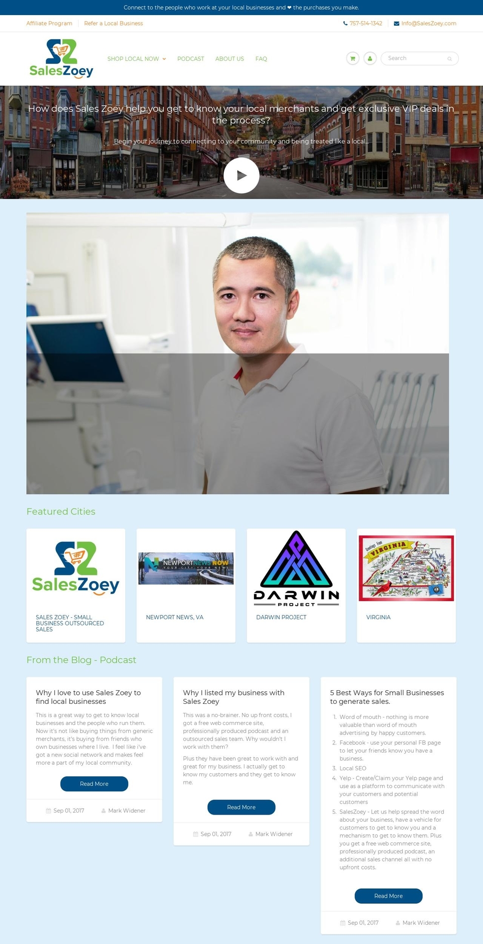 saleszoey.com shopify website screenshot
