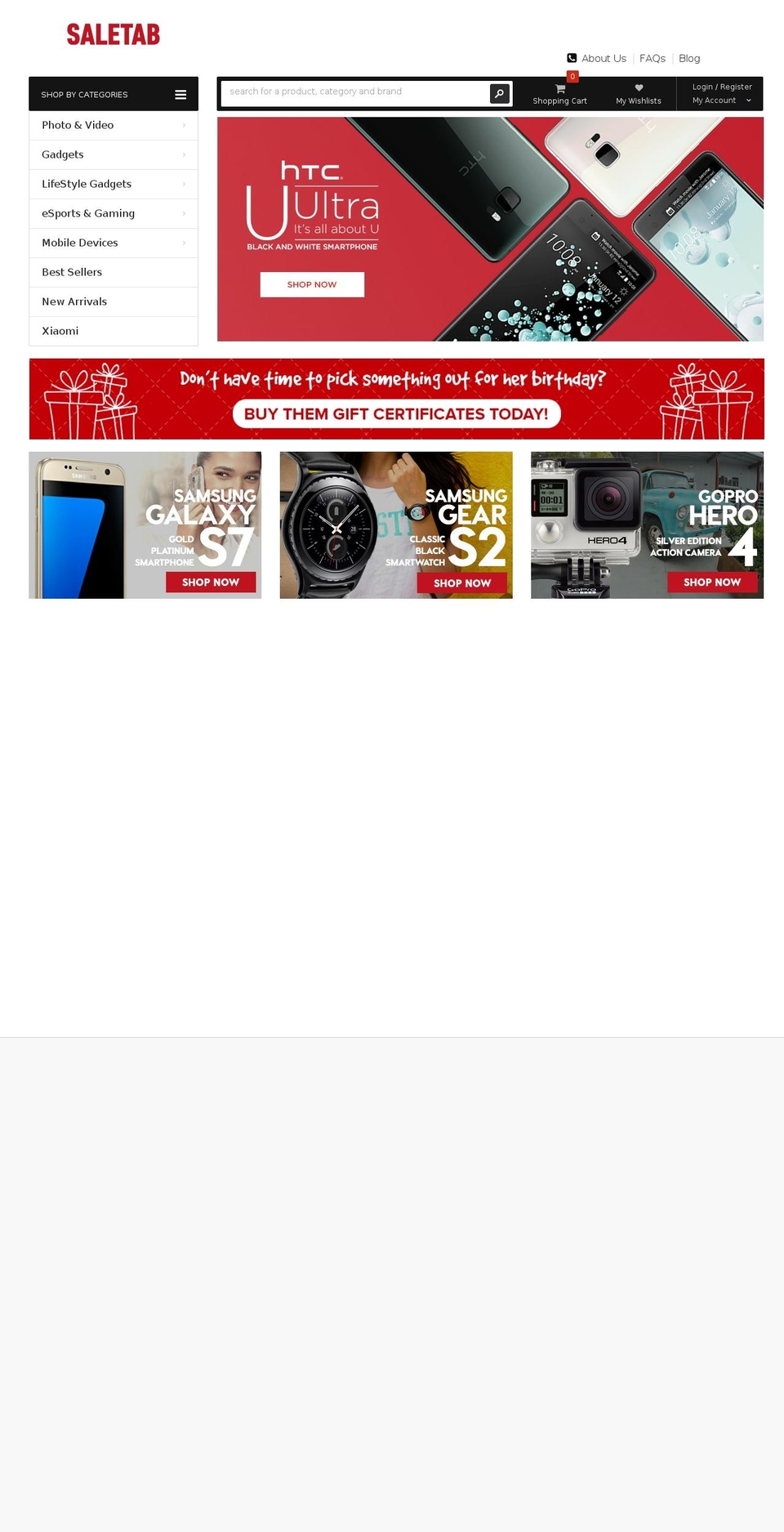 saletab.com shopify website screenshot