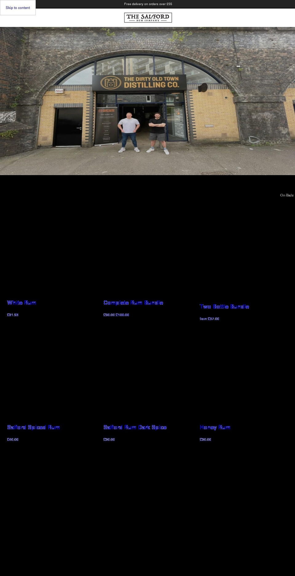 salfordrum.com shopify website screenshot