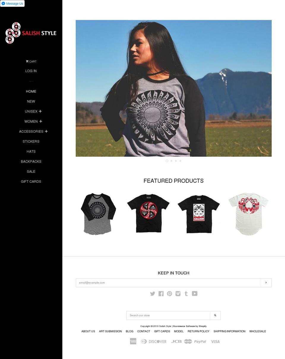 Pop - WH Shopify theme site example salish.style