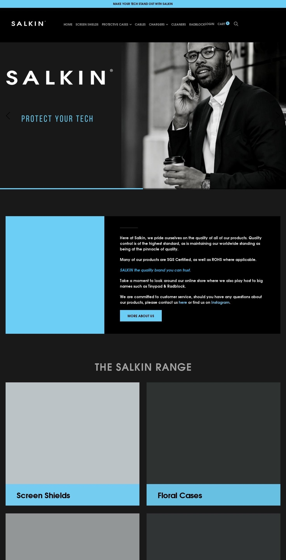 salkin.eu shopify website screenshot