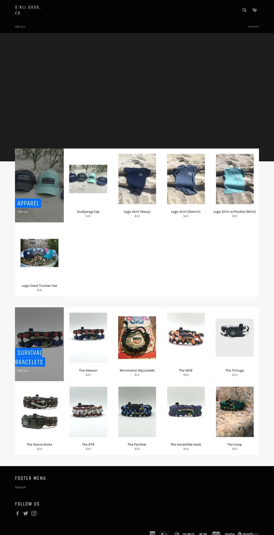 sallgoodco.com — Shopify storefront screenshot