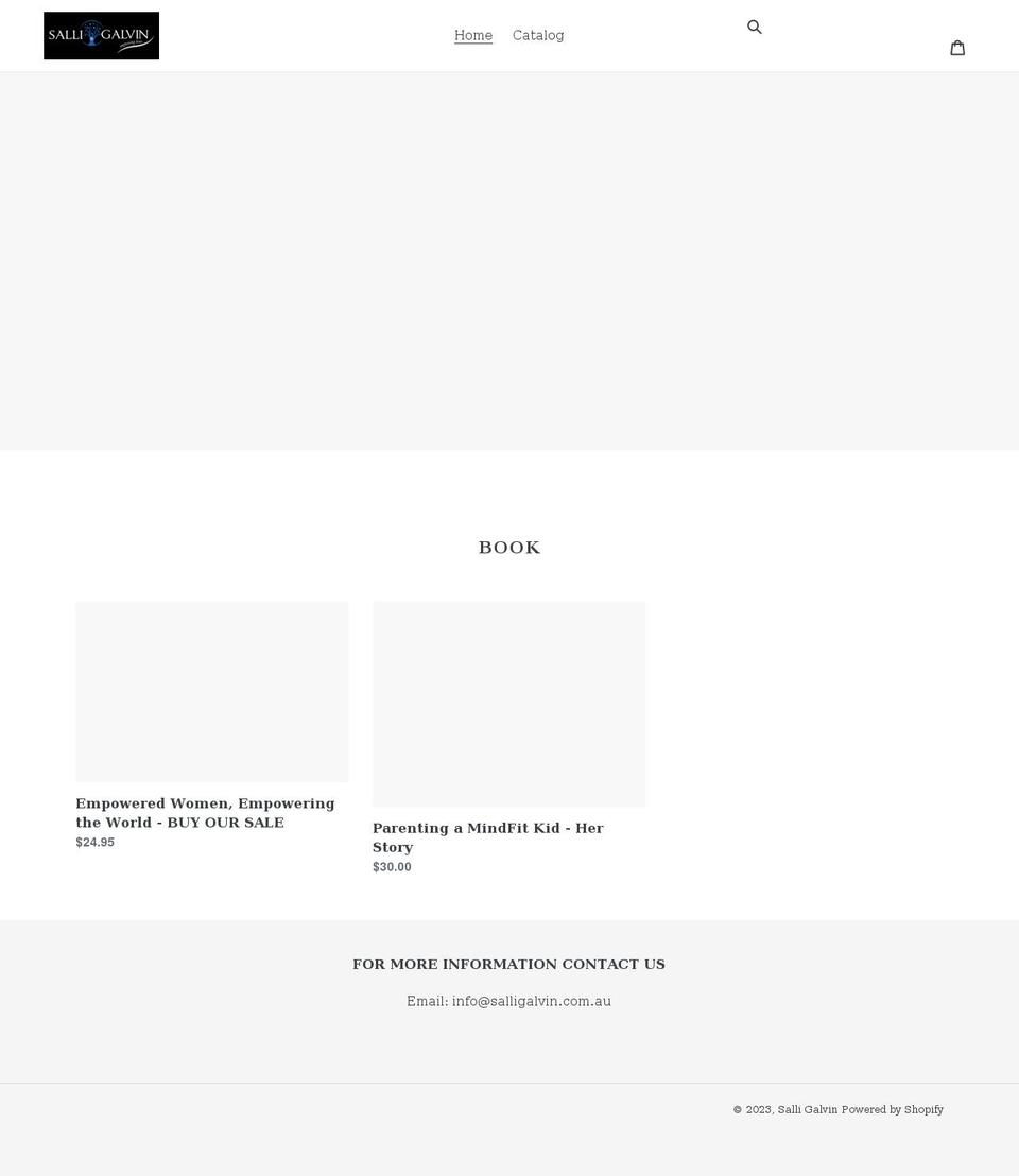salli-galvin.myshopify.com shopify website screenshot