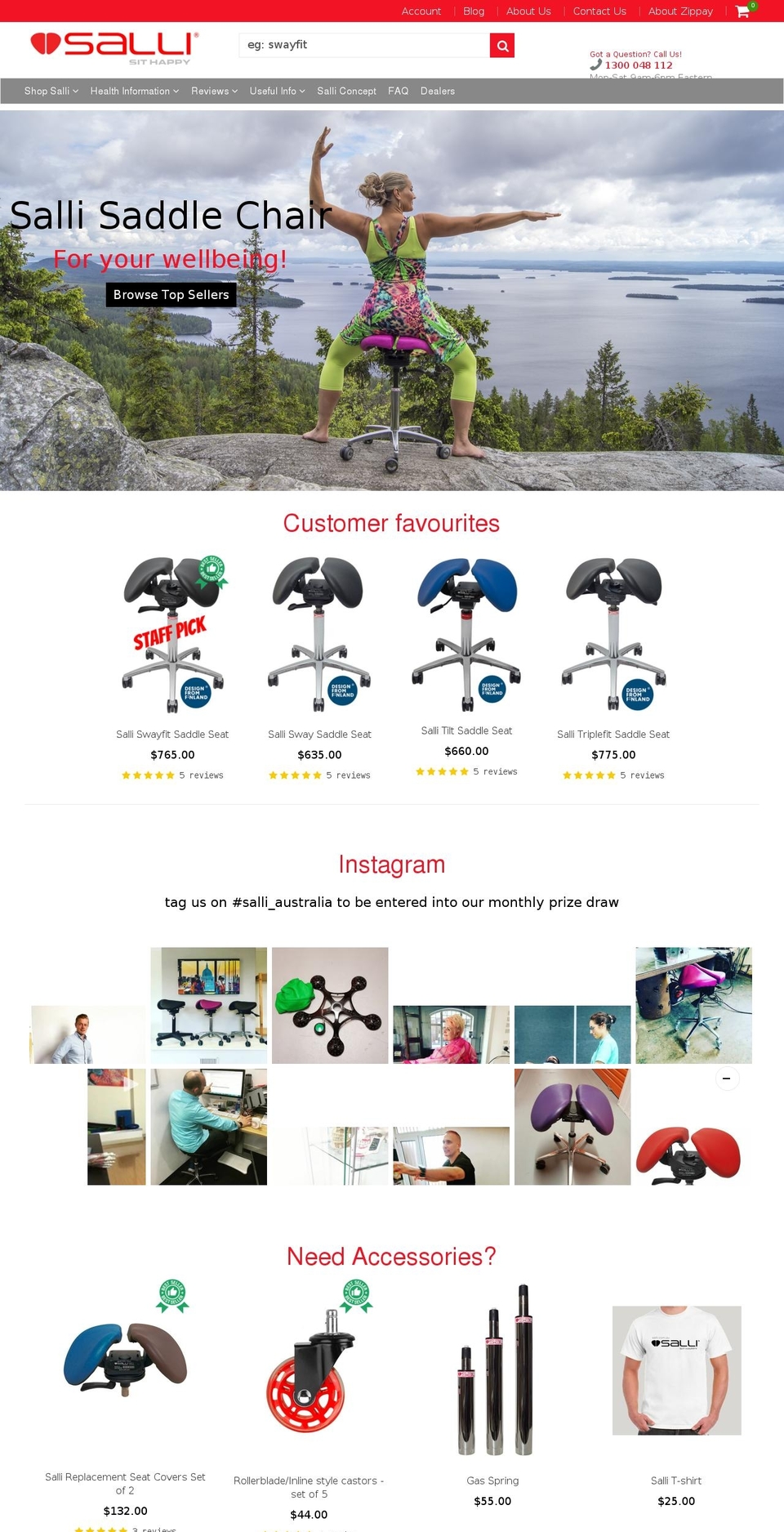 salli.com.au shopify website screenshot