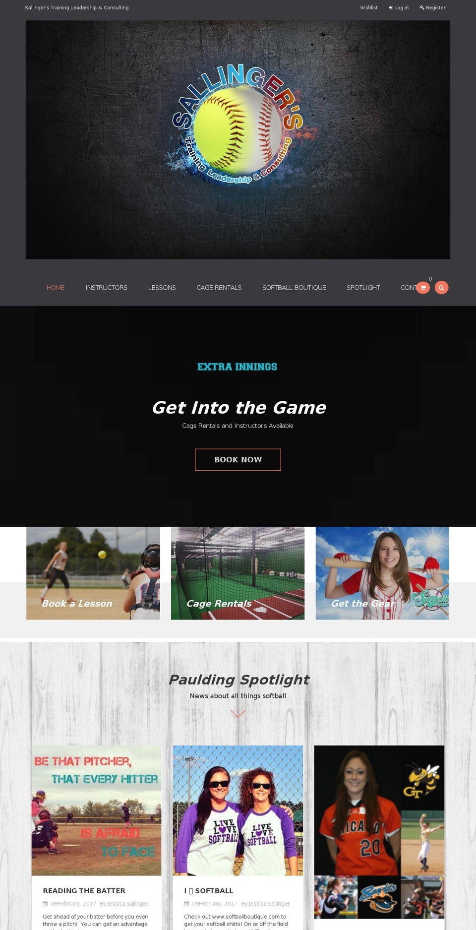 sallingerstlc.com — Shopify storefront screenshot