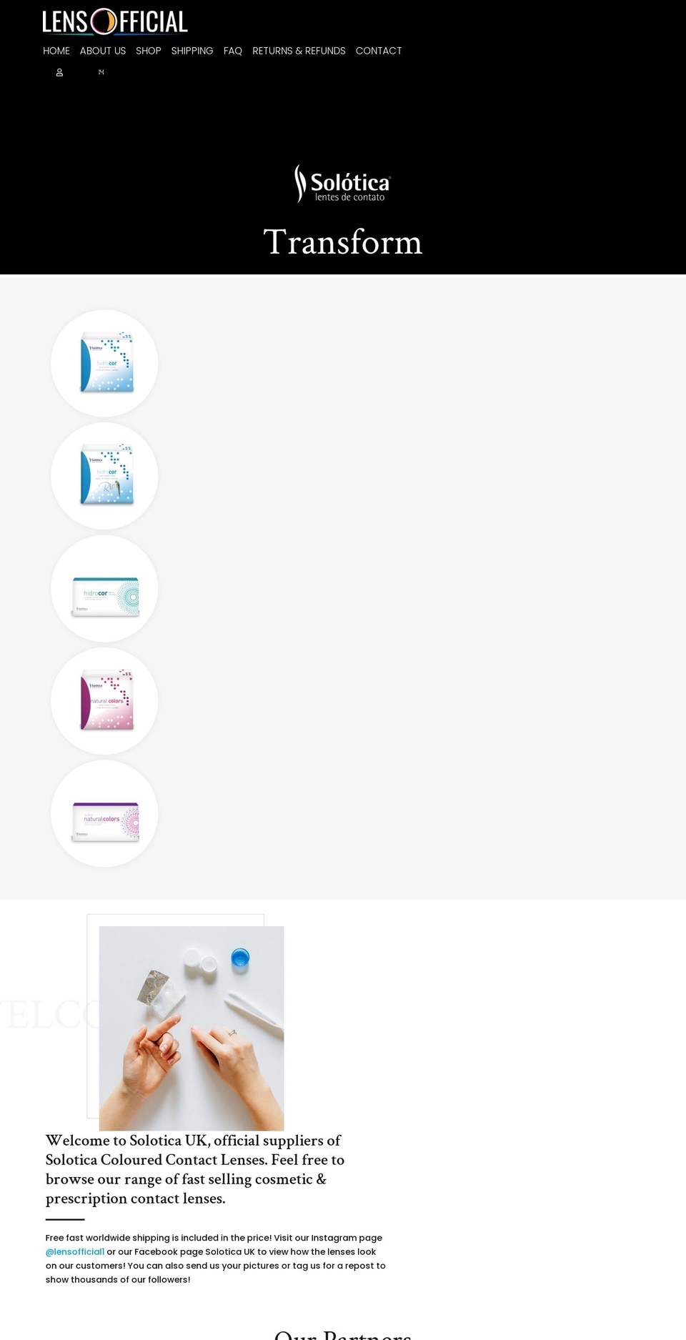 sallureofficial.com — Shopify storefront screenshot