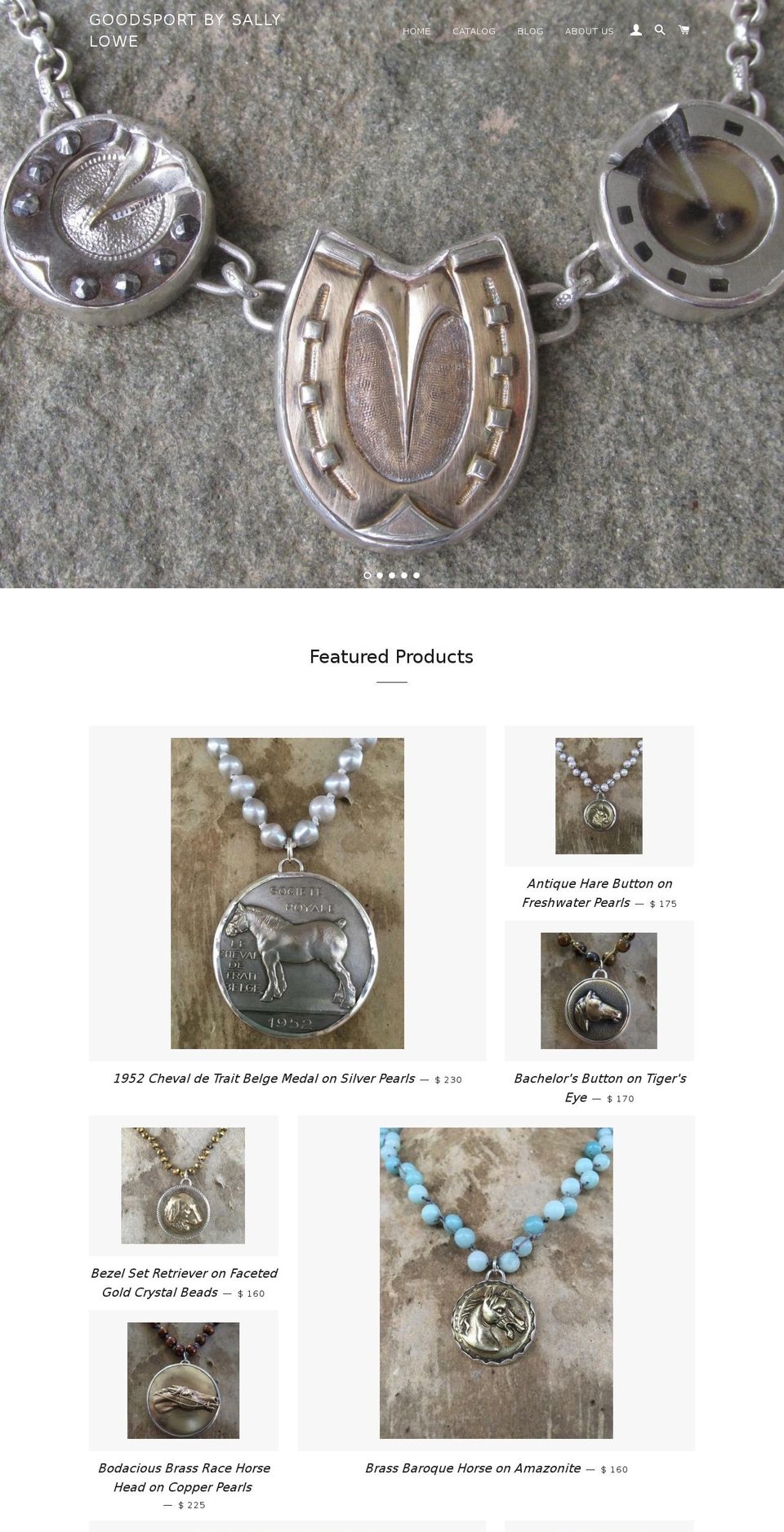 sallylowe.com shopify website screenshot