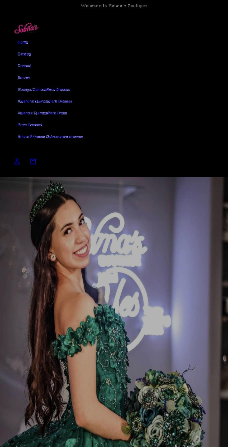 salmaboutique.com shopify website screenshot