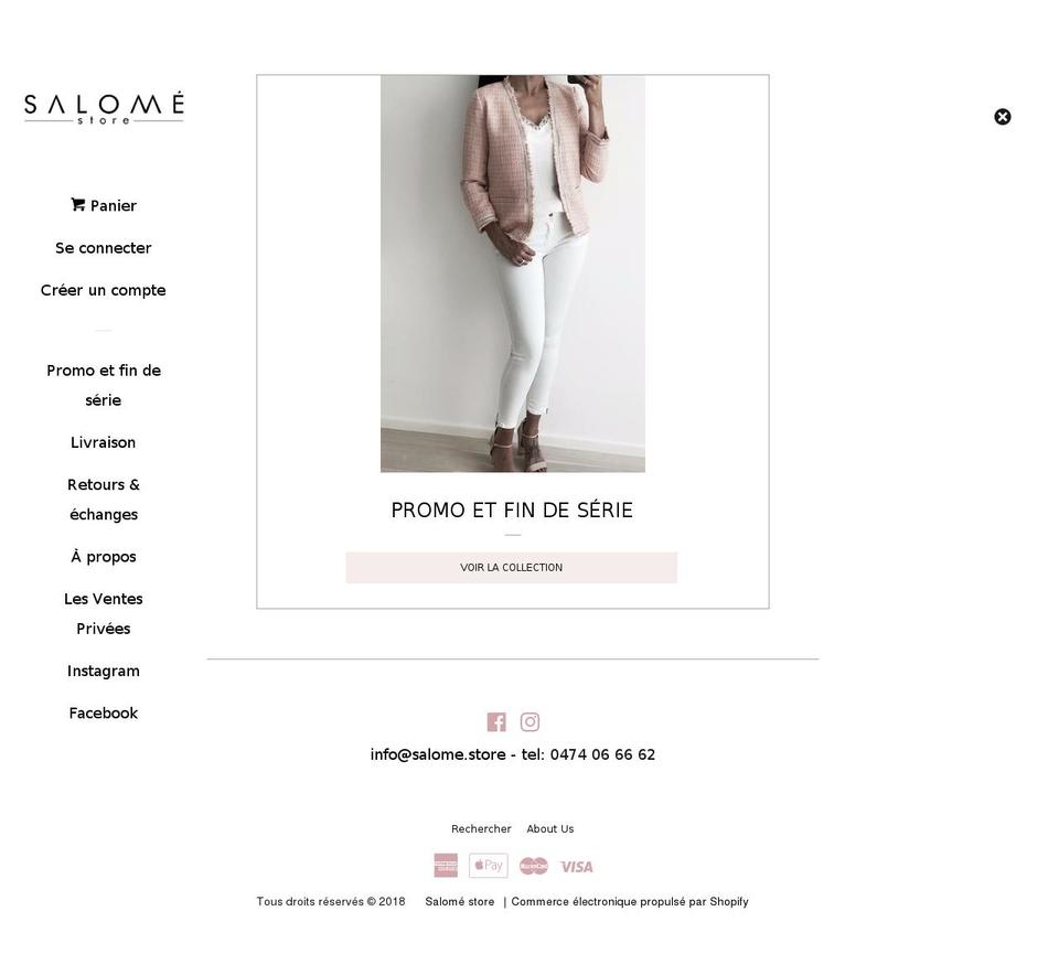 salome.store shopify website screenshot