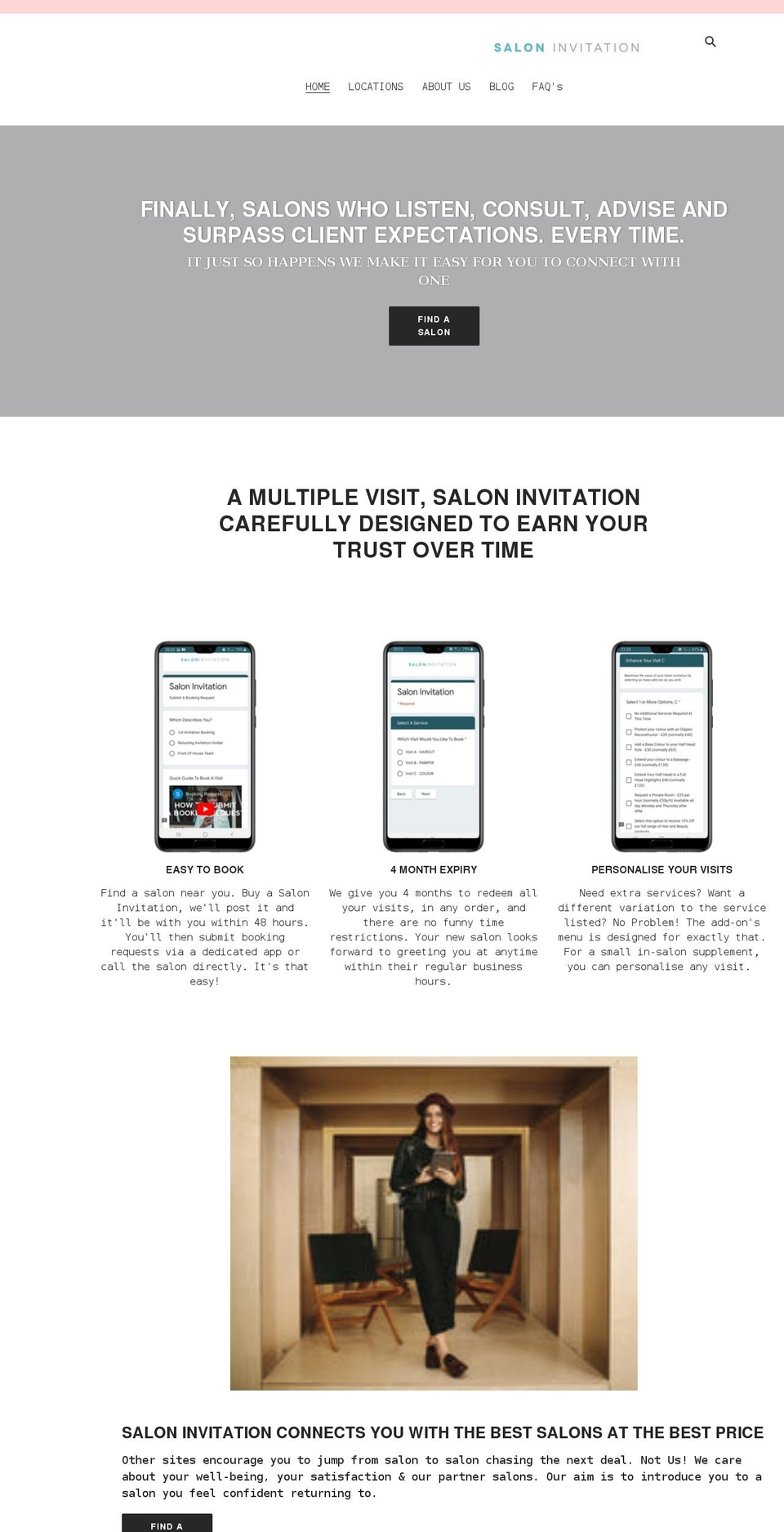 salon-invitation.com shopify website screenshot