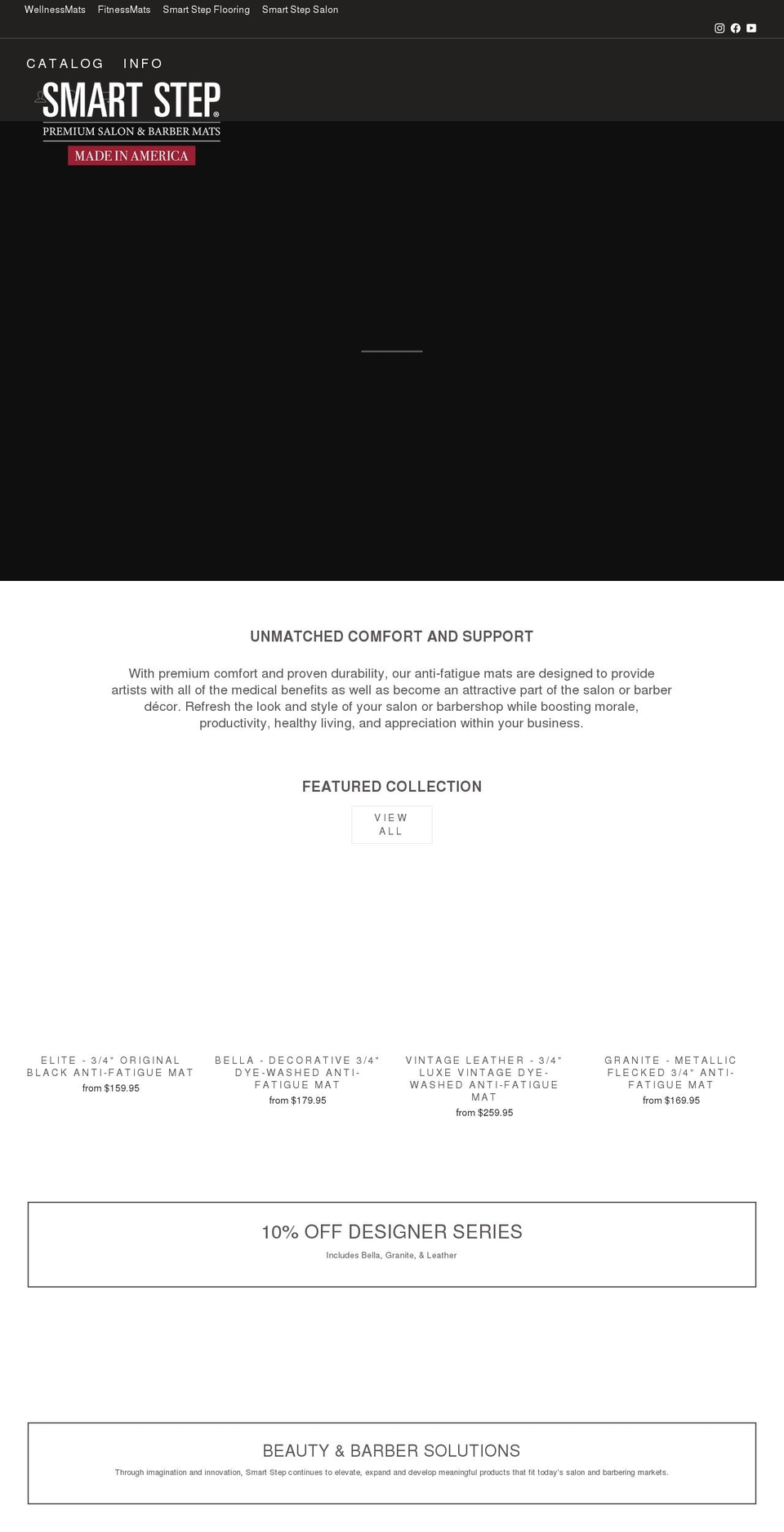 salonandbarbermats.com shopify website screenshot