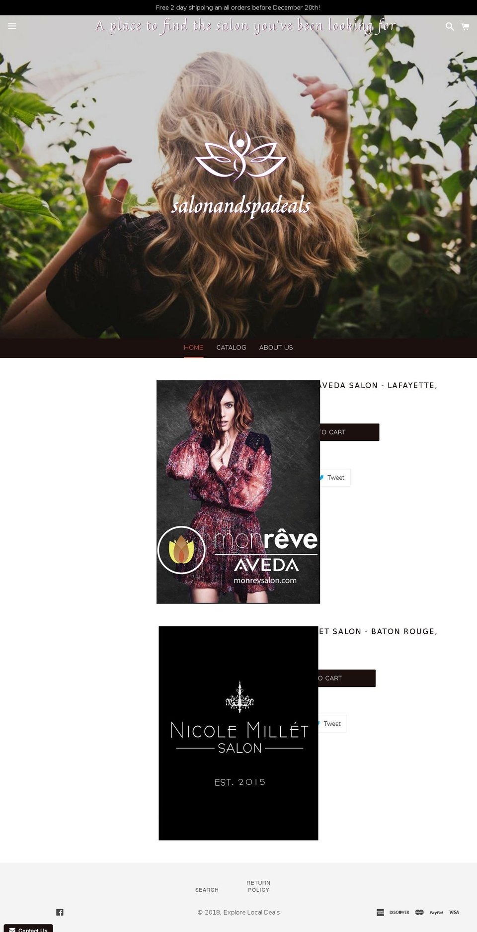 salonandspadeals.biz shopify website screenshot