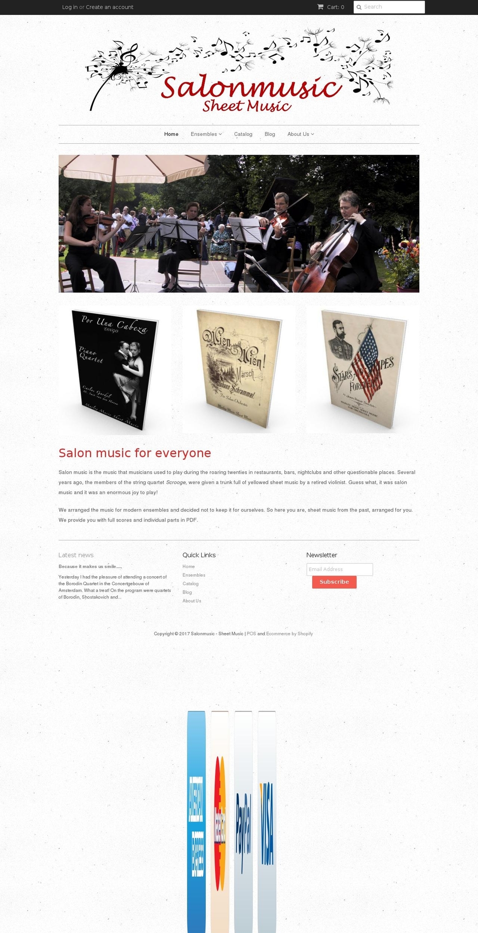 salonmusic.org shopify website screenshot