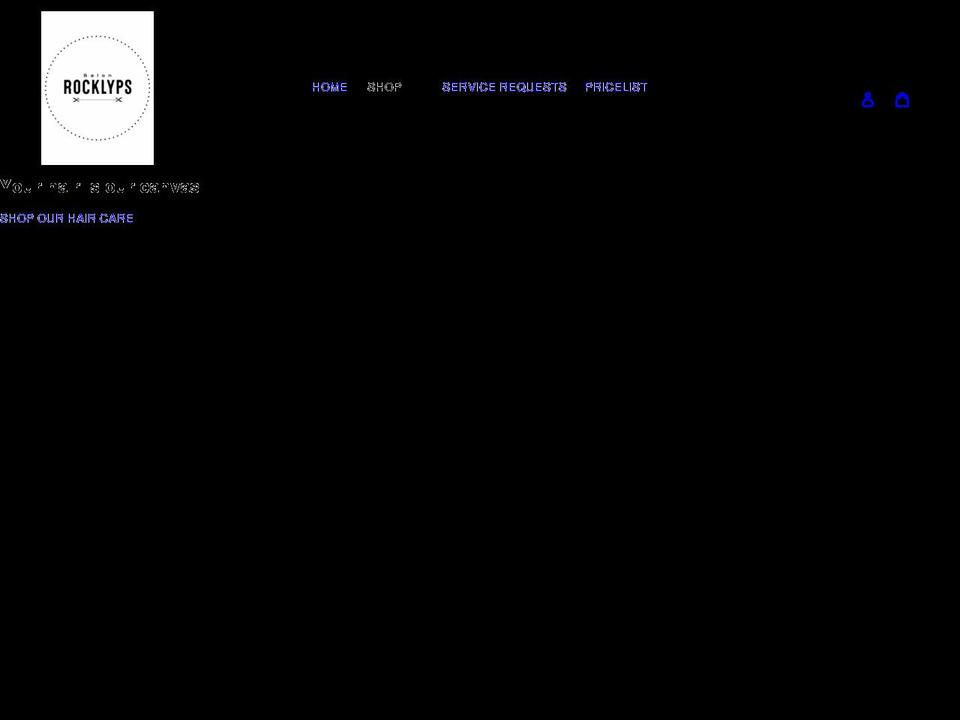 salonrocklyps.ca shopify website screenshot