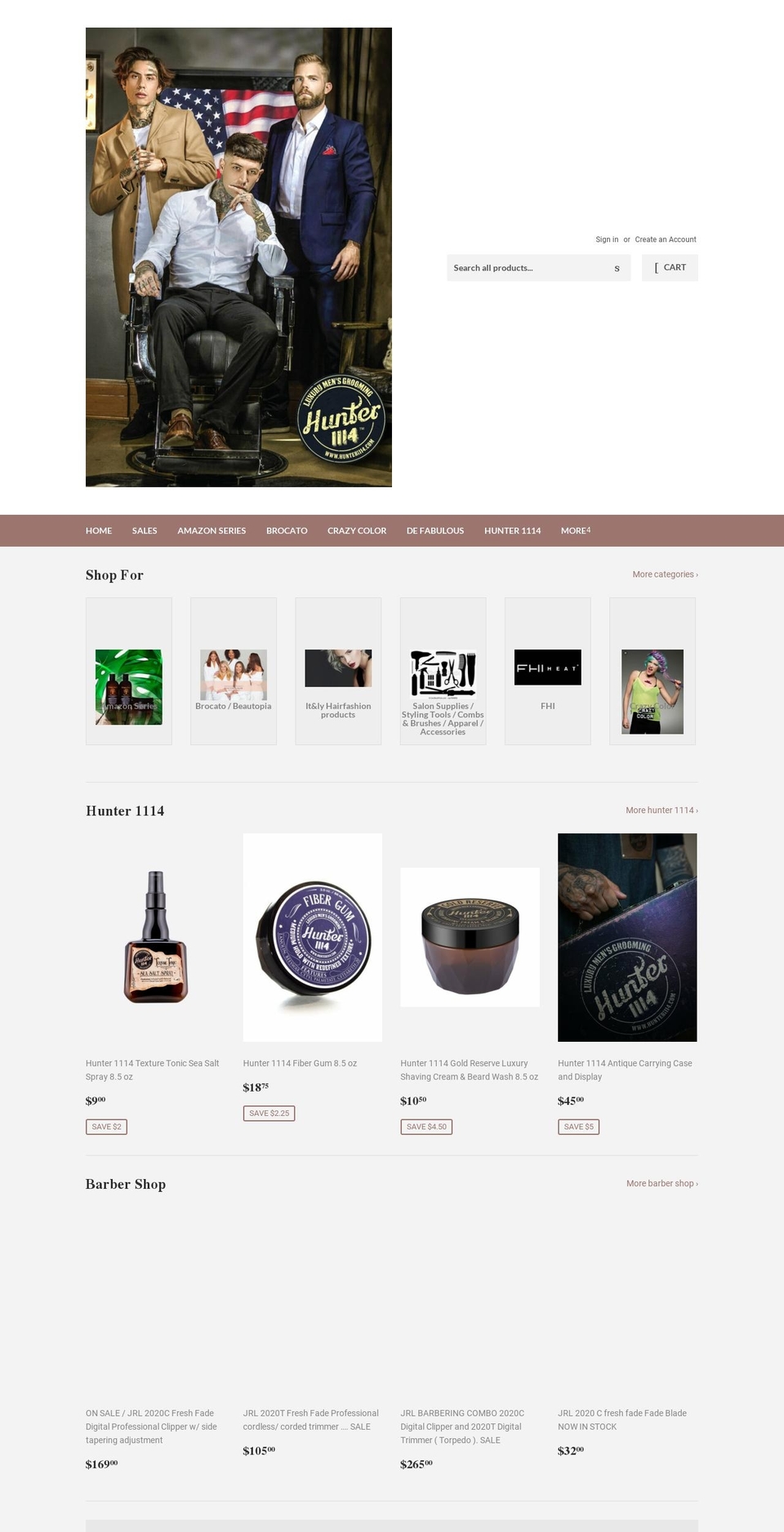 salonsuppliersva.com — Shopify storefront screenshot