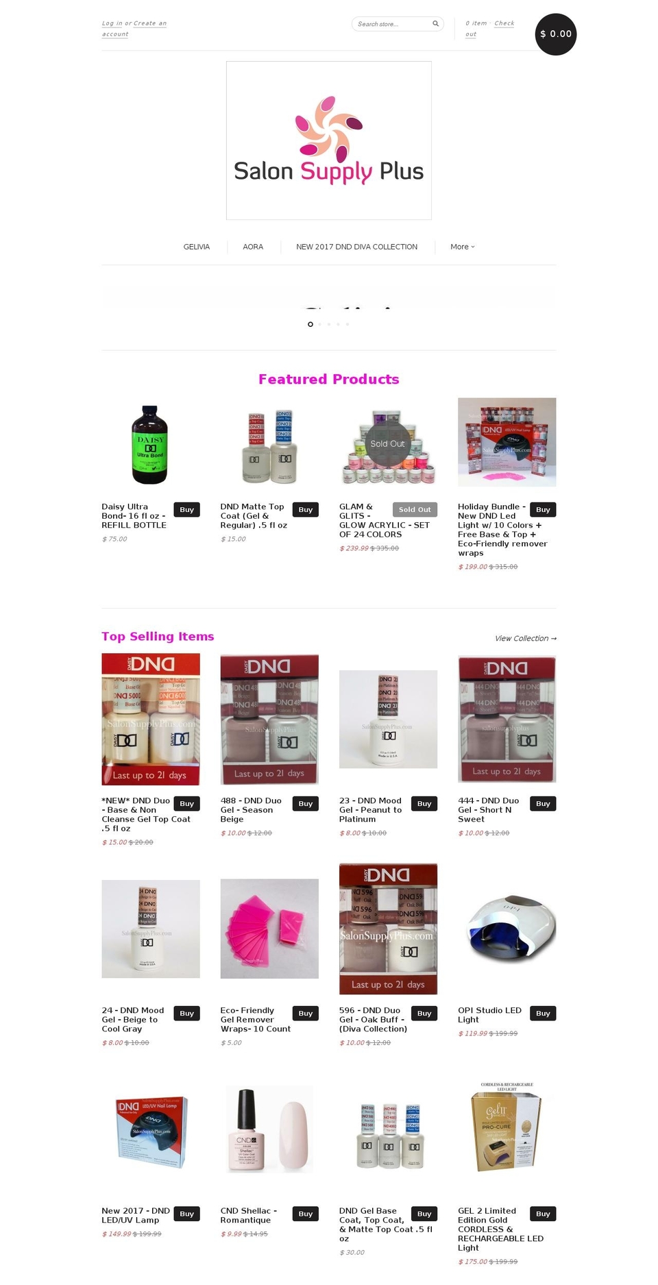 salonsupplyplus.com shopify website screenshot