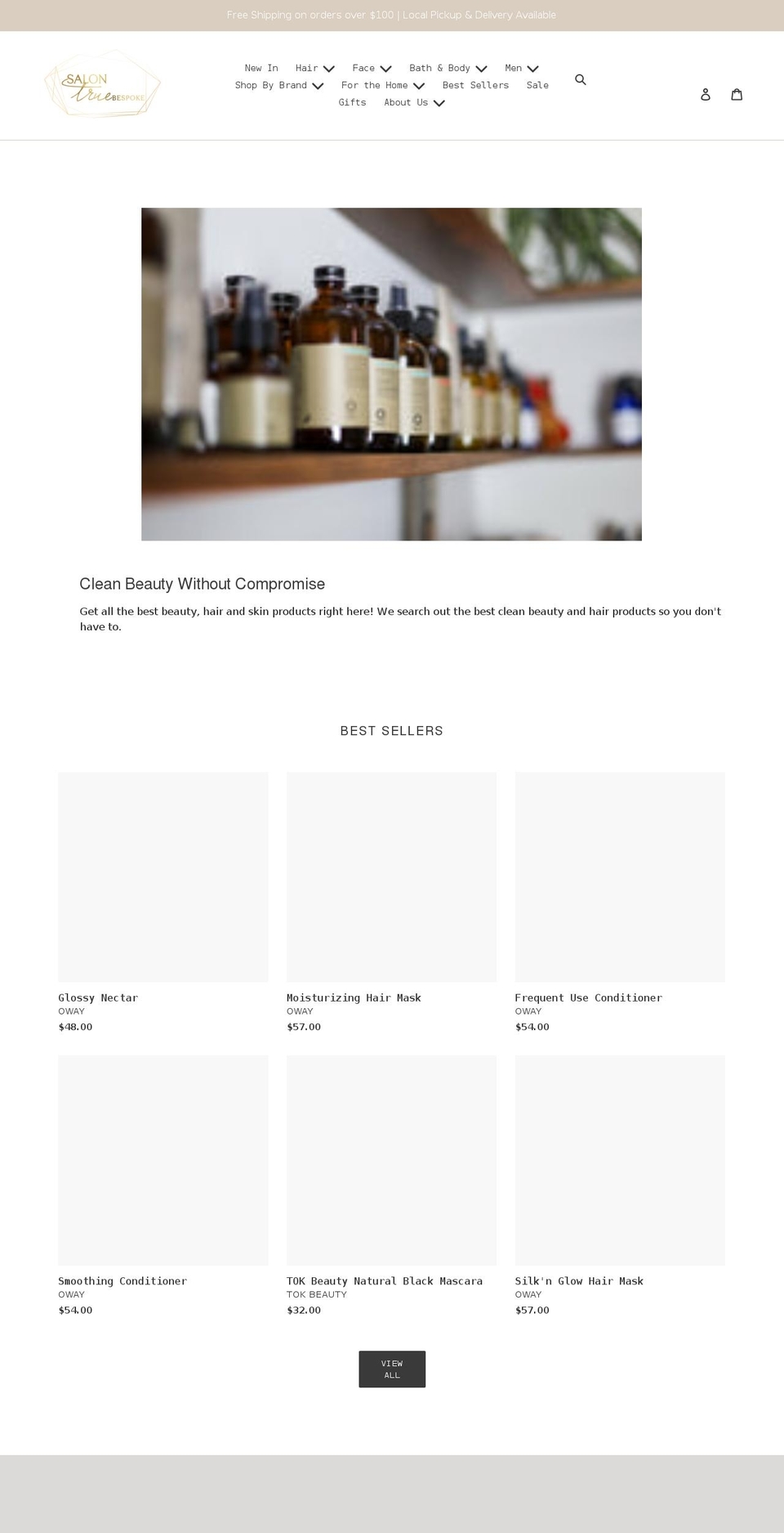 salontruebespoke.com shopify website screenshot