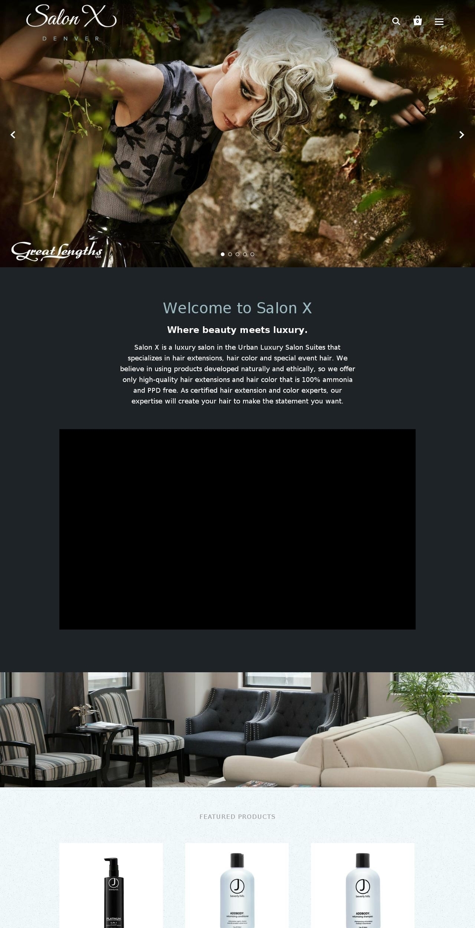 salonxdenver.com — Shopify storefront screenshot