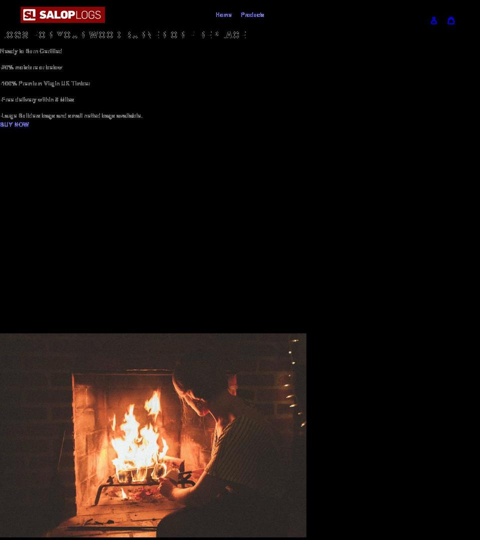 saloplogs.com shopify website screenshot