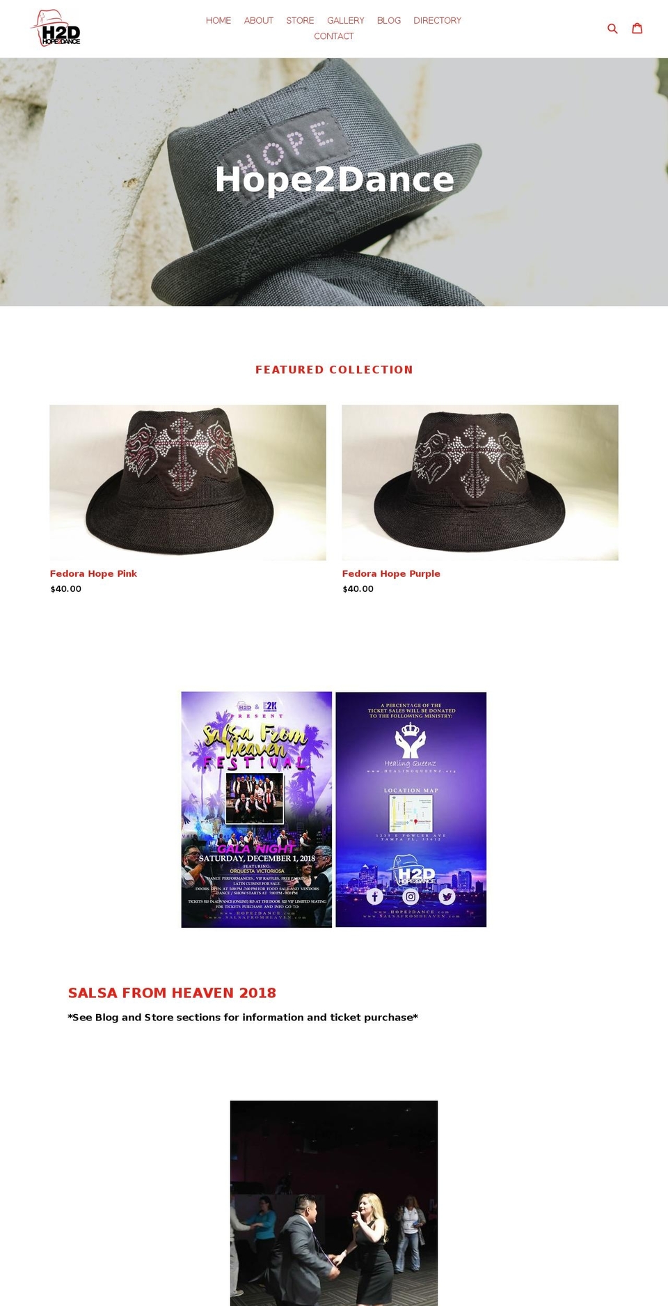 salsafromheaven.com — Shopify storefront screenshot