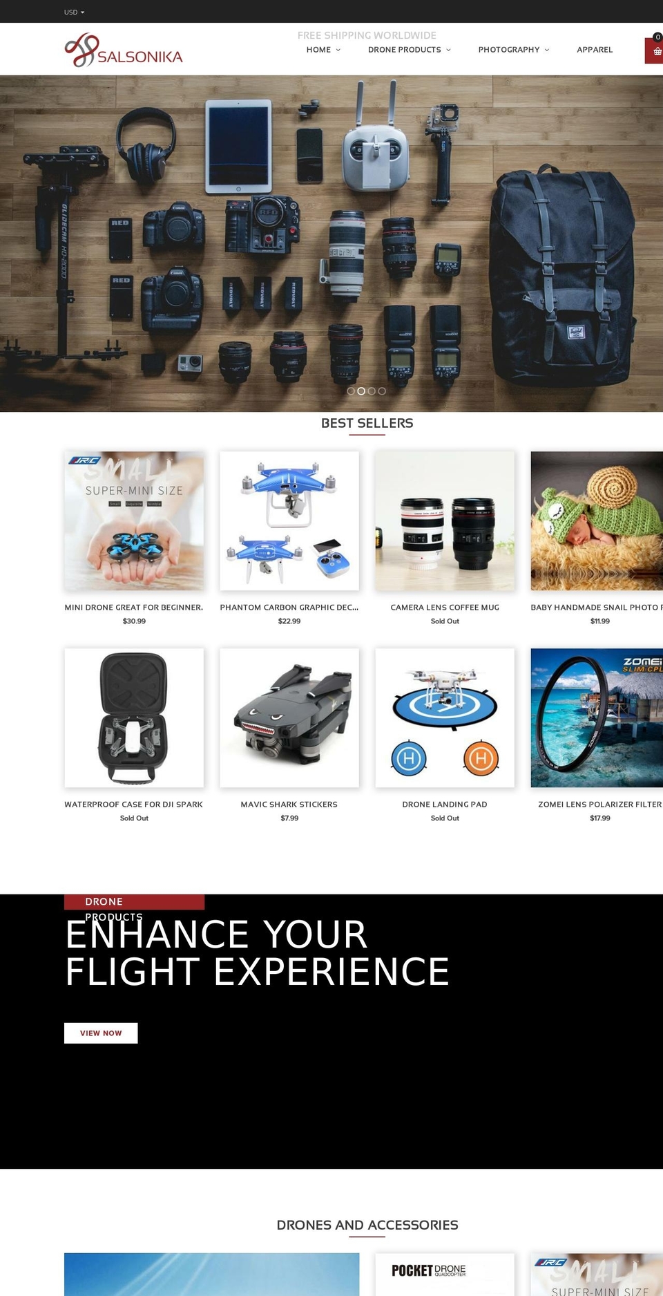 salsonika.com — Shopify storefront screenshot