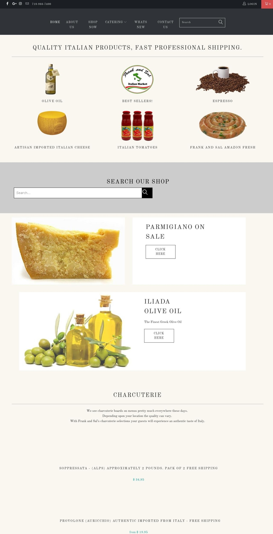 Copy of Mobilia Shopify theme site example salsprimemeat.com