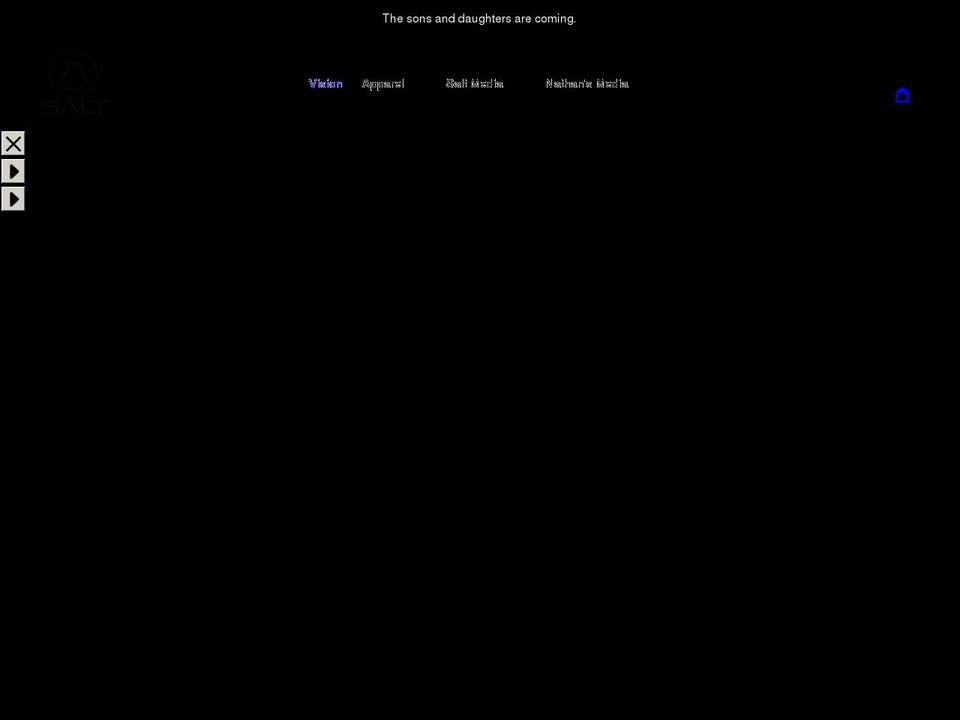 Salt Shopify theme site example salt-apparel.com