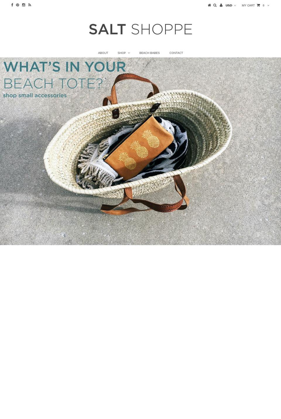 salt-shoppe.com shopify website screenshot