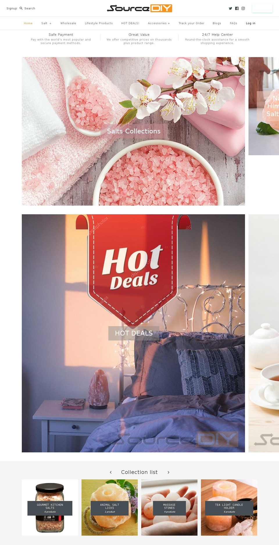 salt.forsale shopify website screenshot