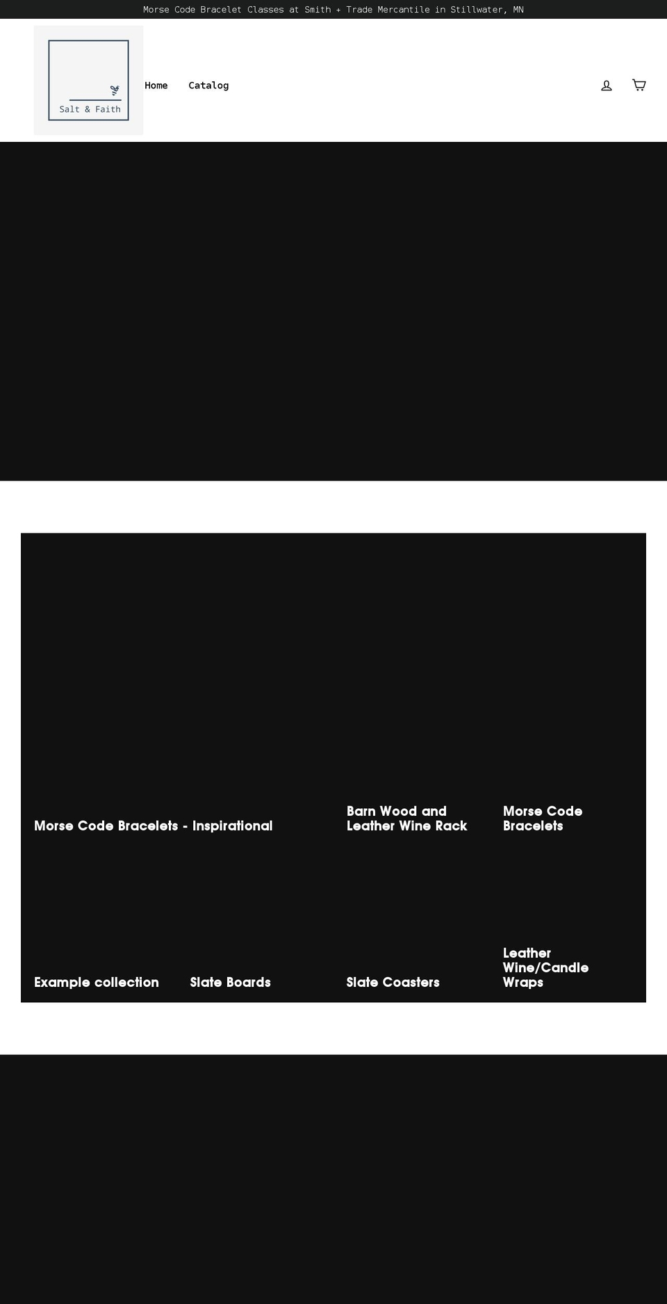 saltandfaith.com shopify website screenshot