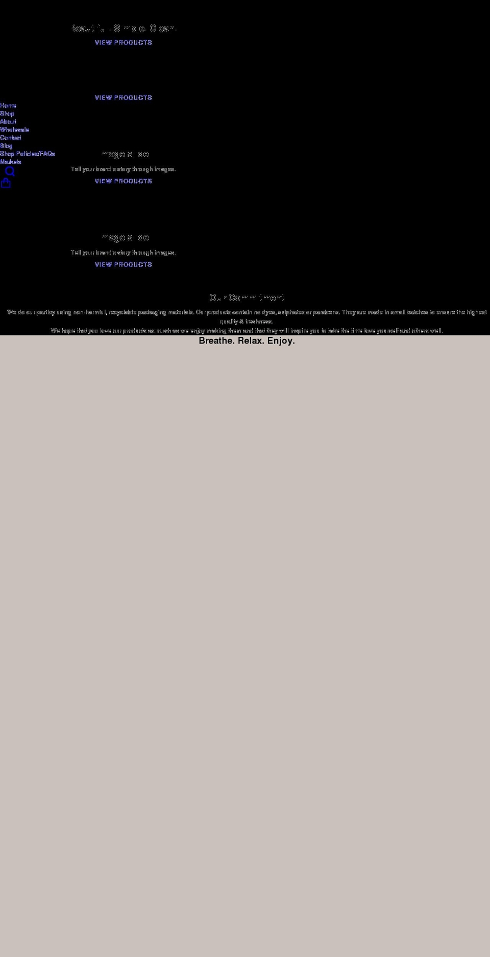 saltandlightbathcompany.com shopify website screenshot