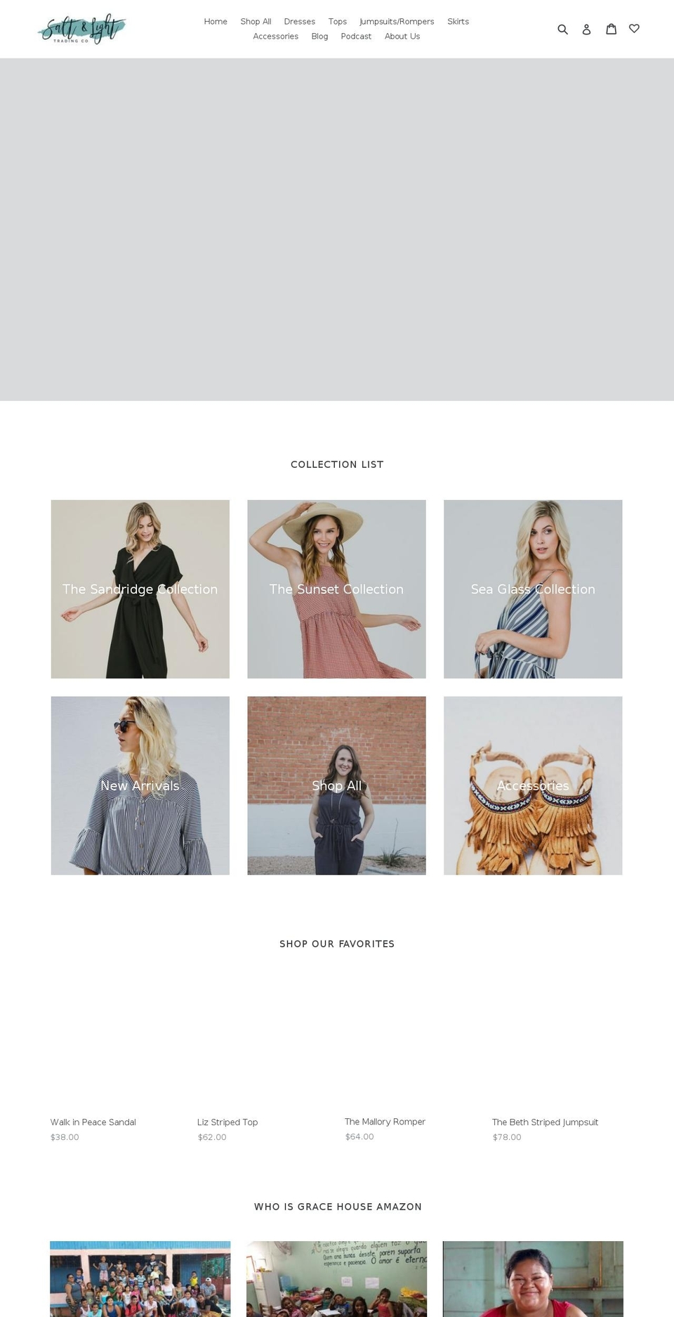 saltandlighttradingco.com — Shopify storefront screenshot