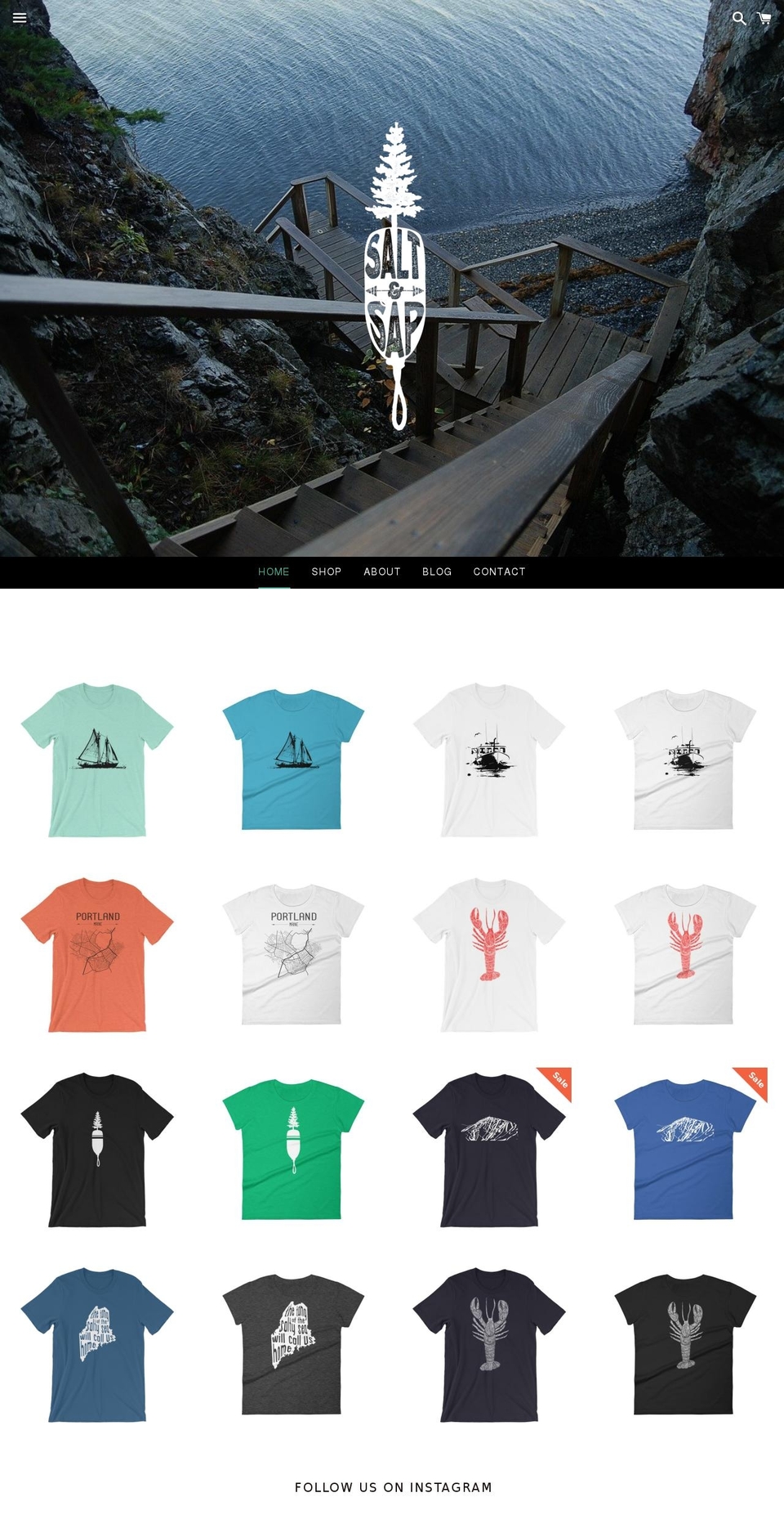 saltandsap.com — Shopify storefront screenshot