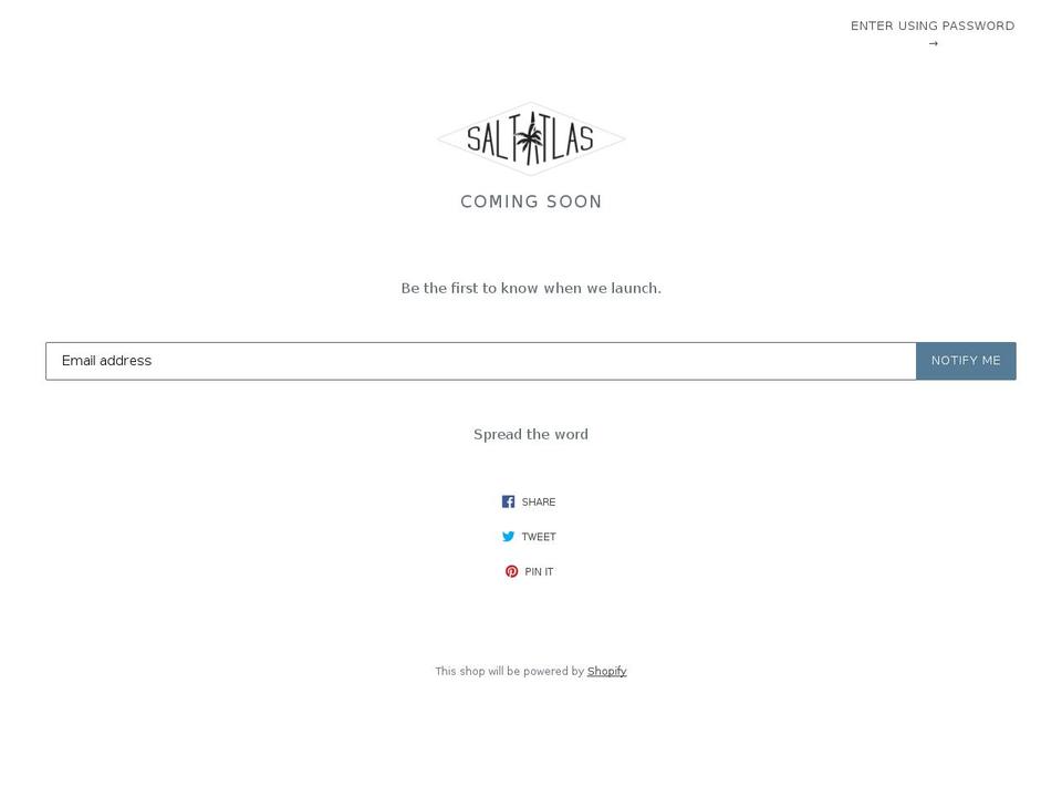 saltatlas.co shopify website screenshot