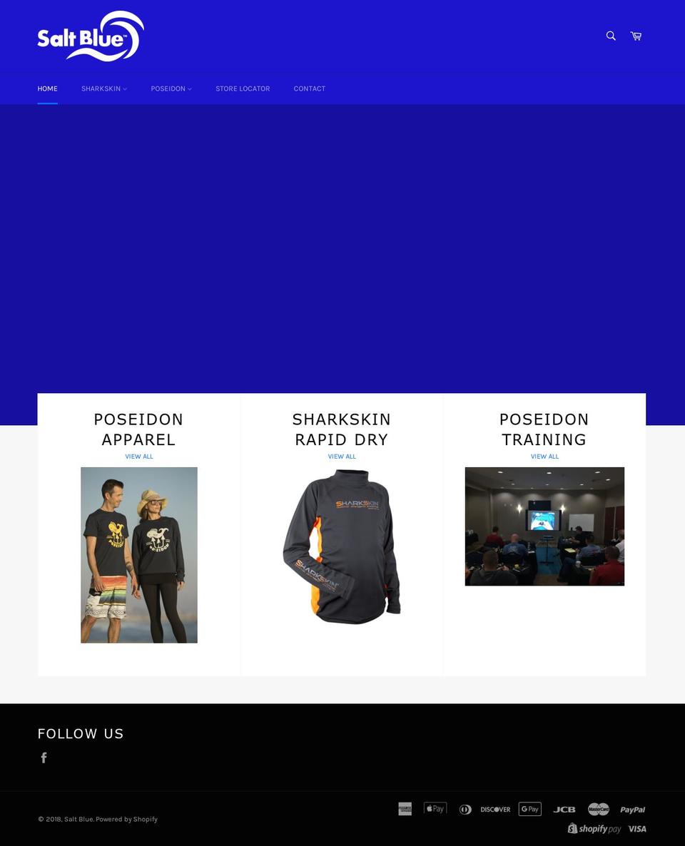 saltblue.com shopify website screenshot