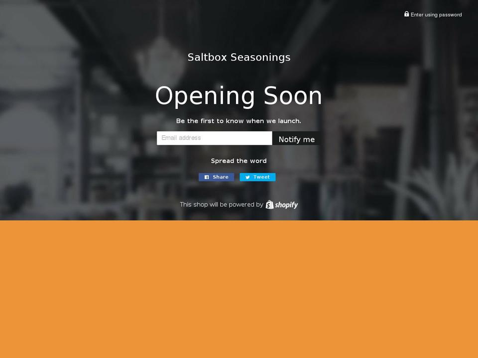 saltboxseasonings.com — Shopify storefront screenshot