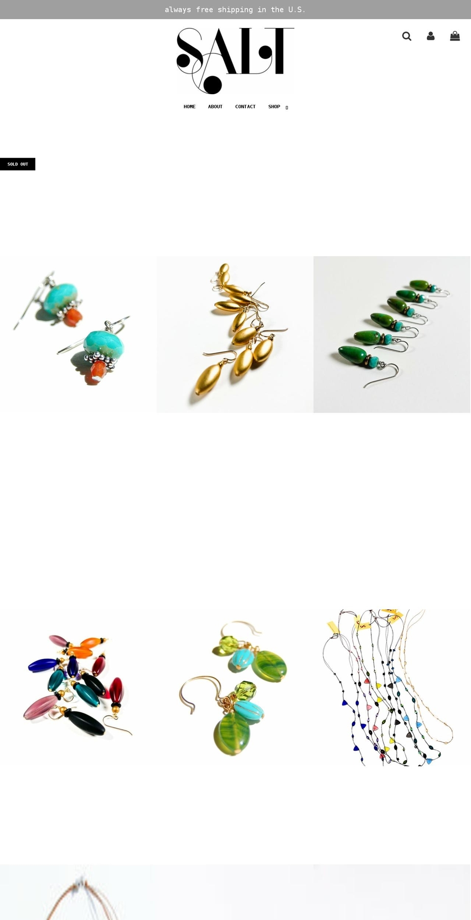 saltcalifornia.com shopify website screenshot