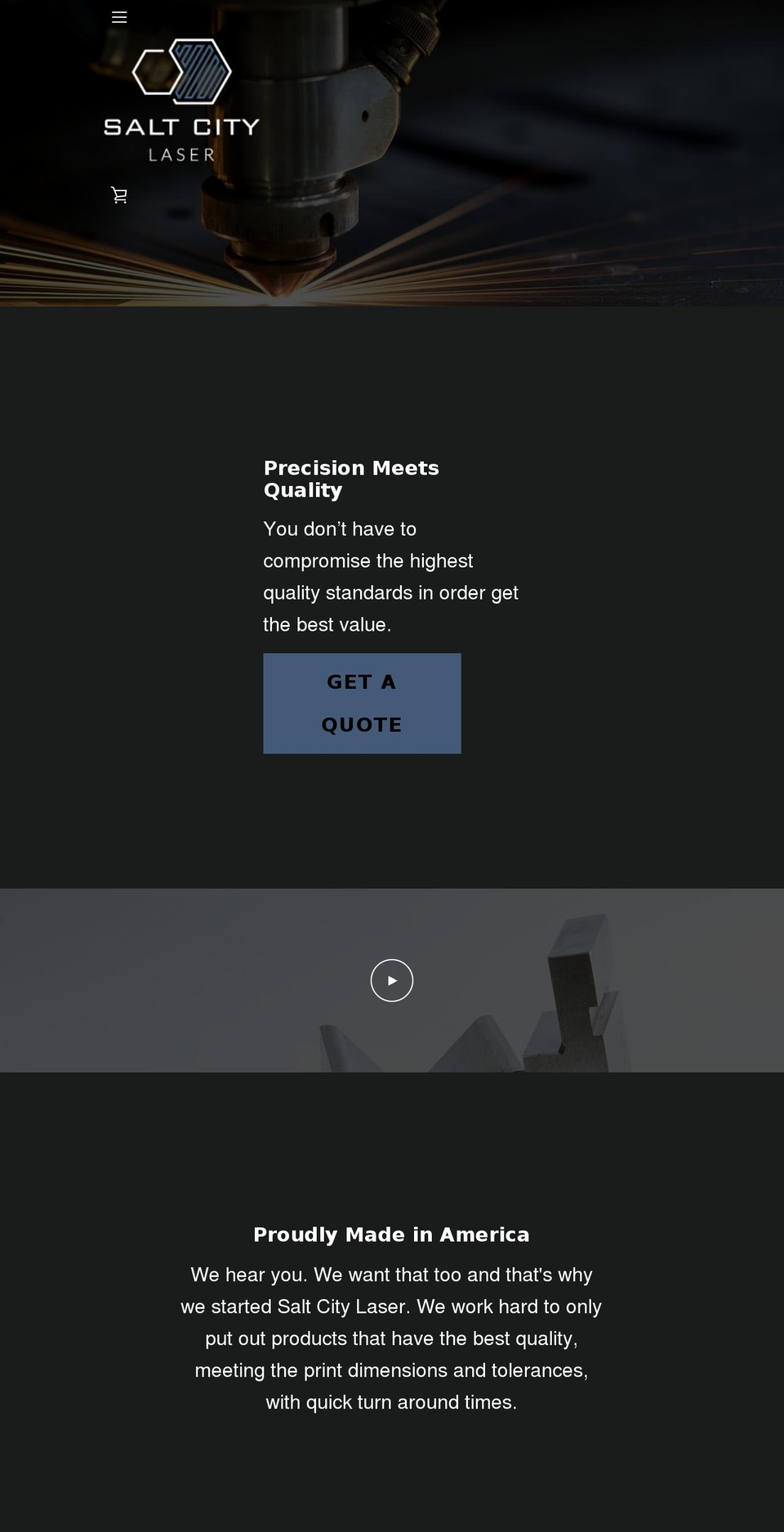 New Salt City Laser Shopify theme site example saltcitylaser.com