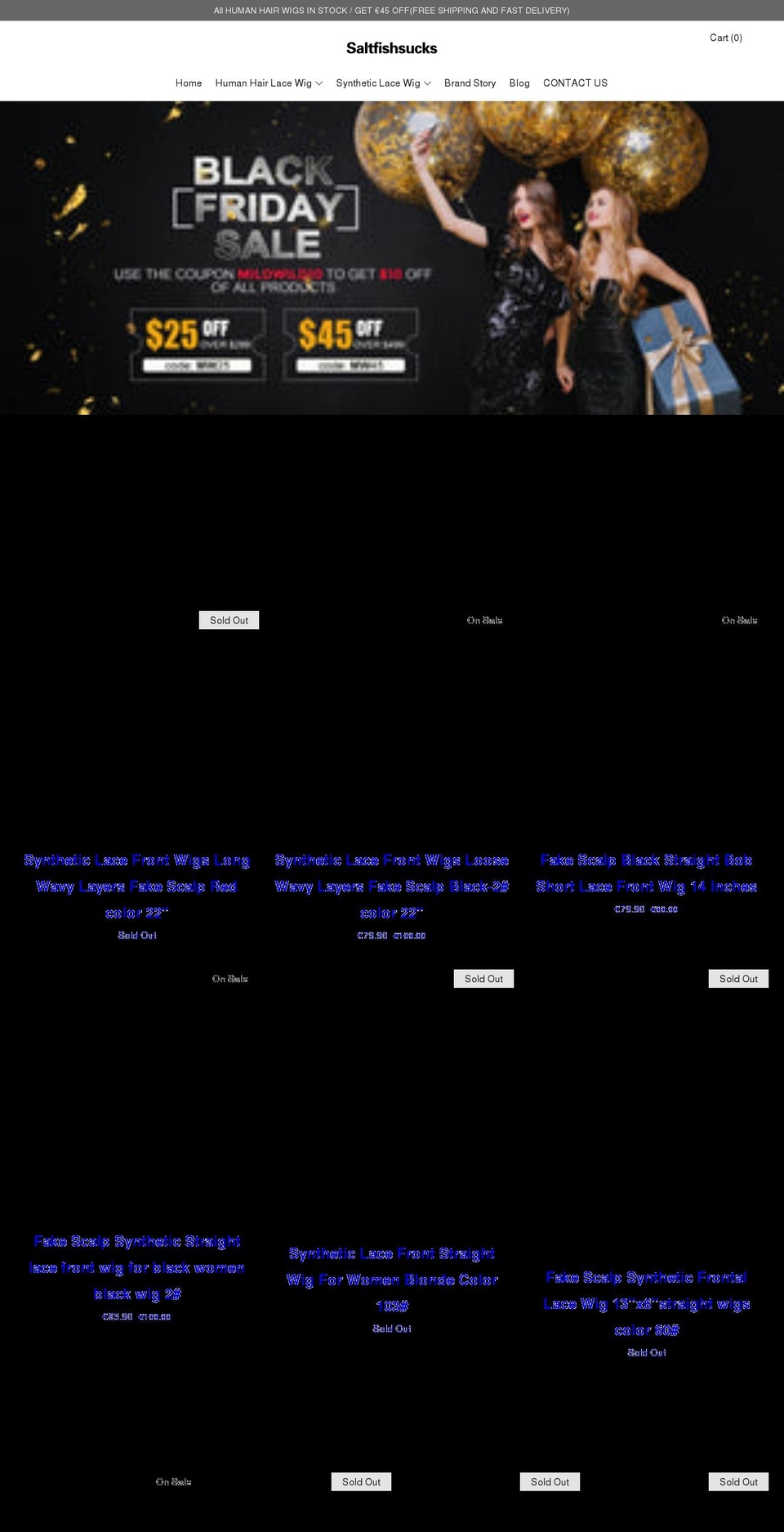 saltfishsucks.com shopify website screenshot