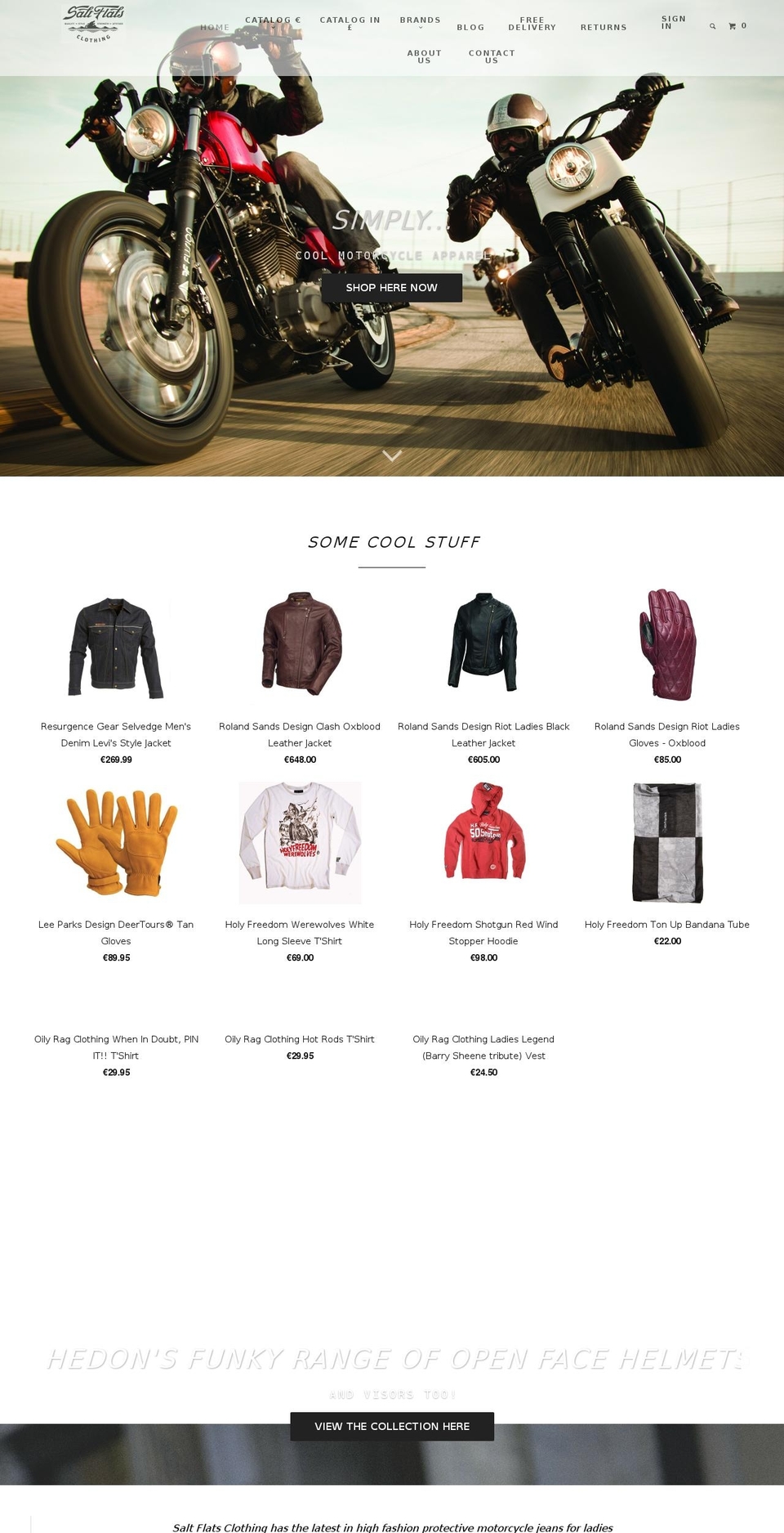 saltflatsclothing.com shopify website screenshot