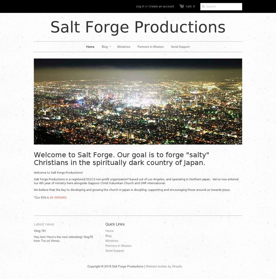 saltforge.org shopify website screenshot