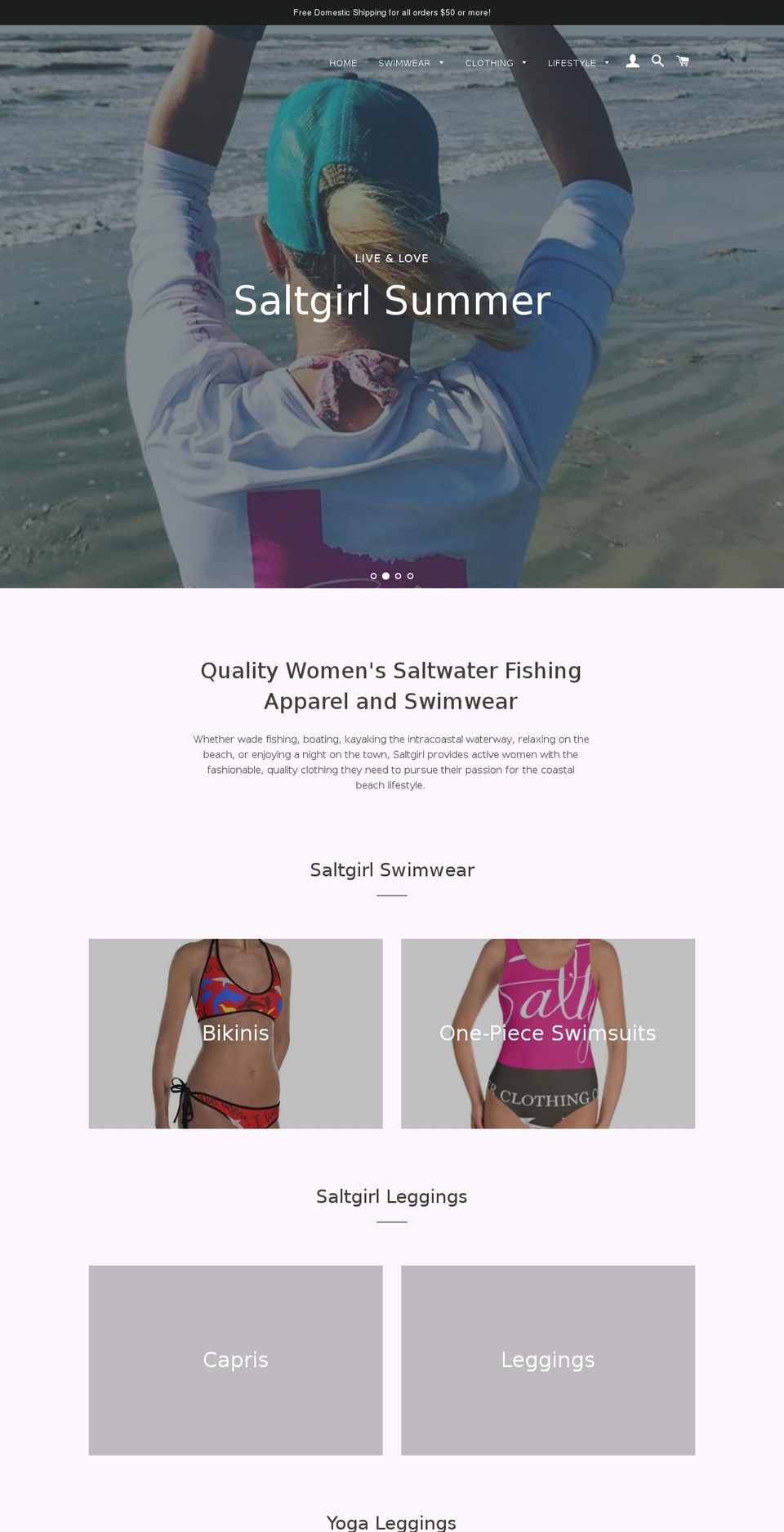 saltgirlclothing.com shopify website screenshot