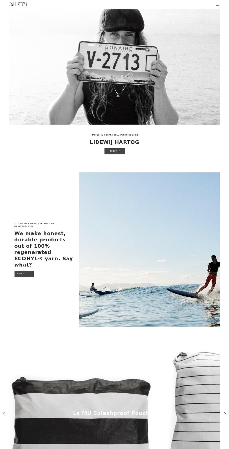 saltgypsy.com shopify website screenshot