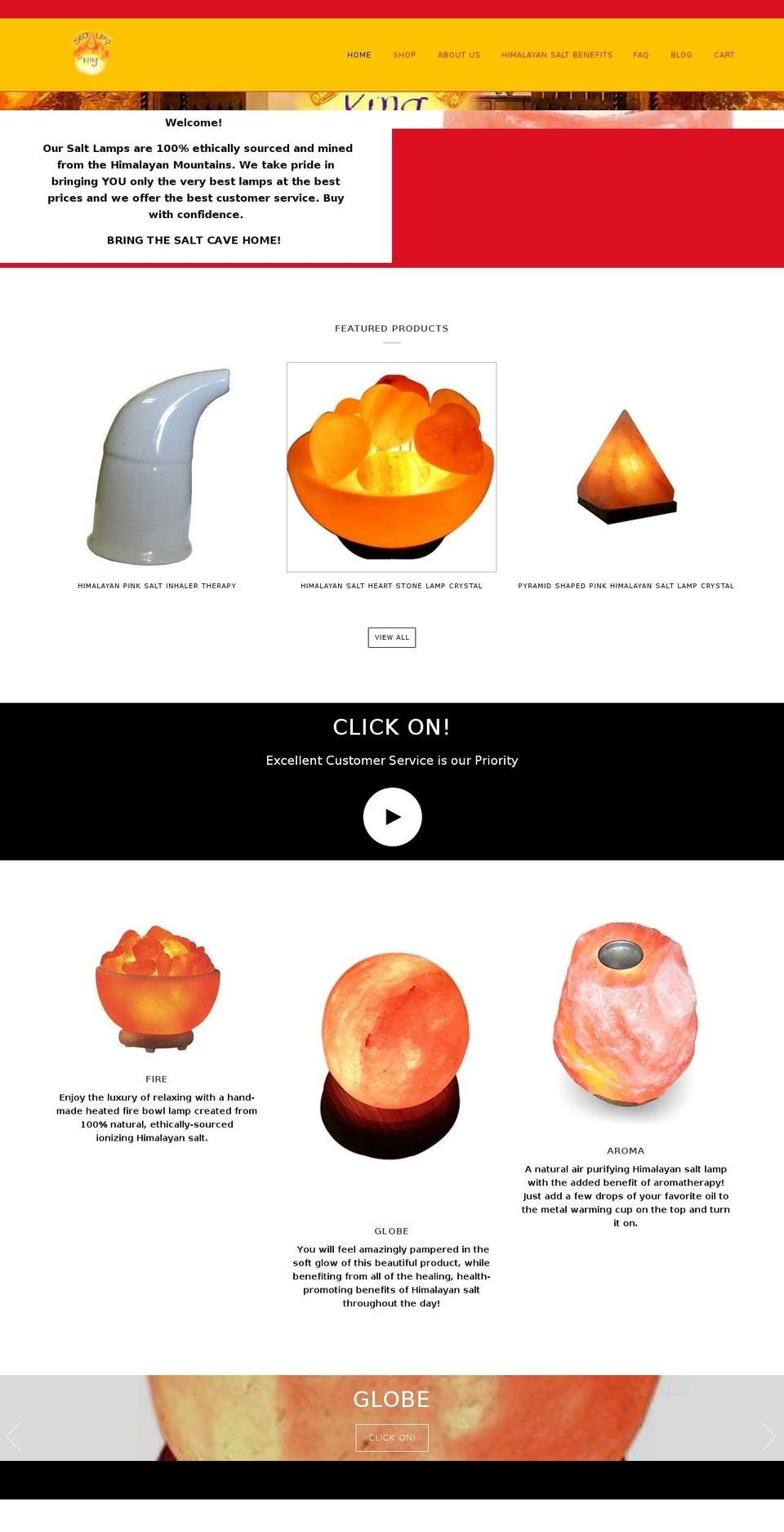 saltlampking.com — Shopify storefront screenshot