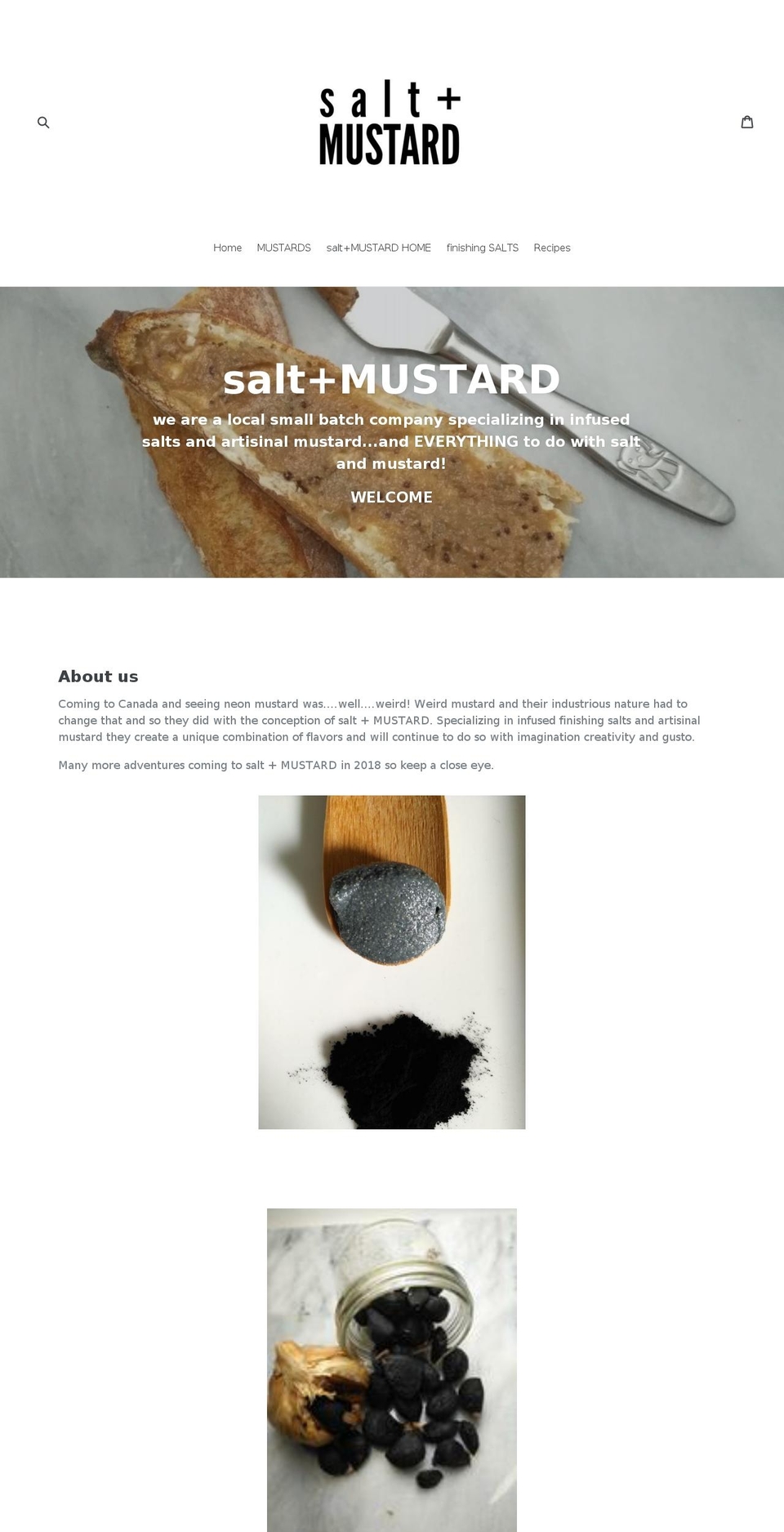 saltnmustard.com — Shopify storefront screenshot