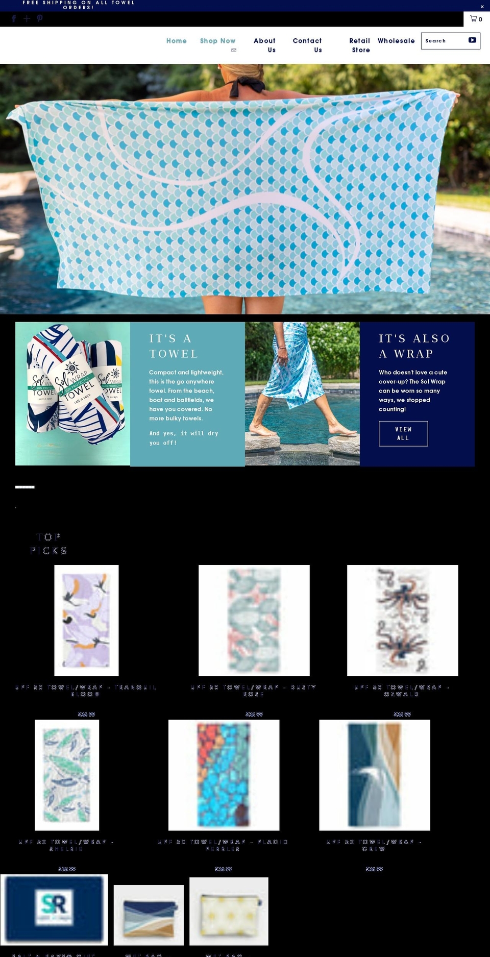 saltnrays.com shopify website screenshot