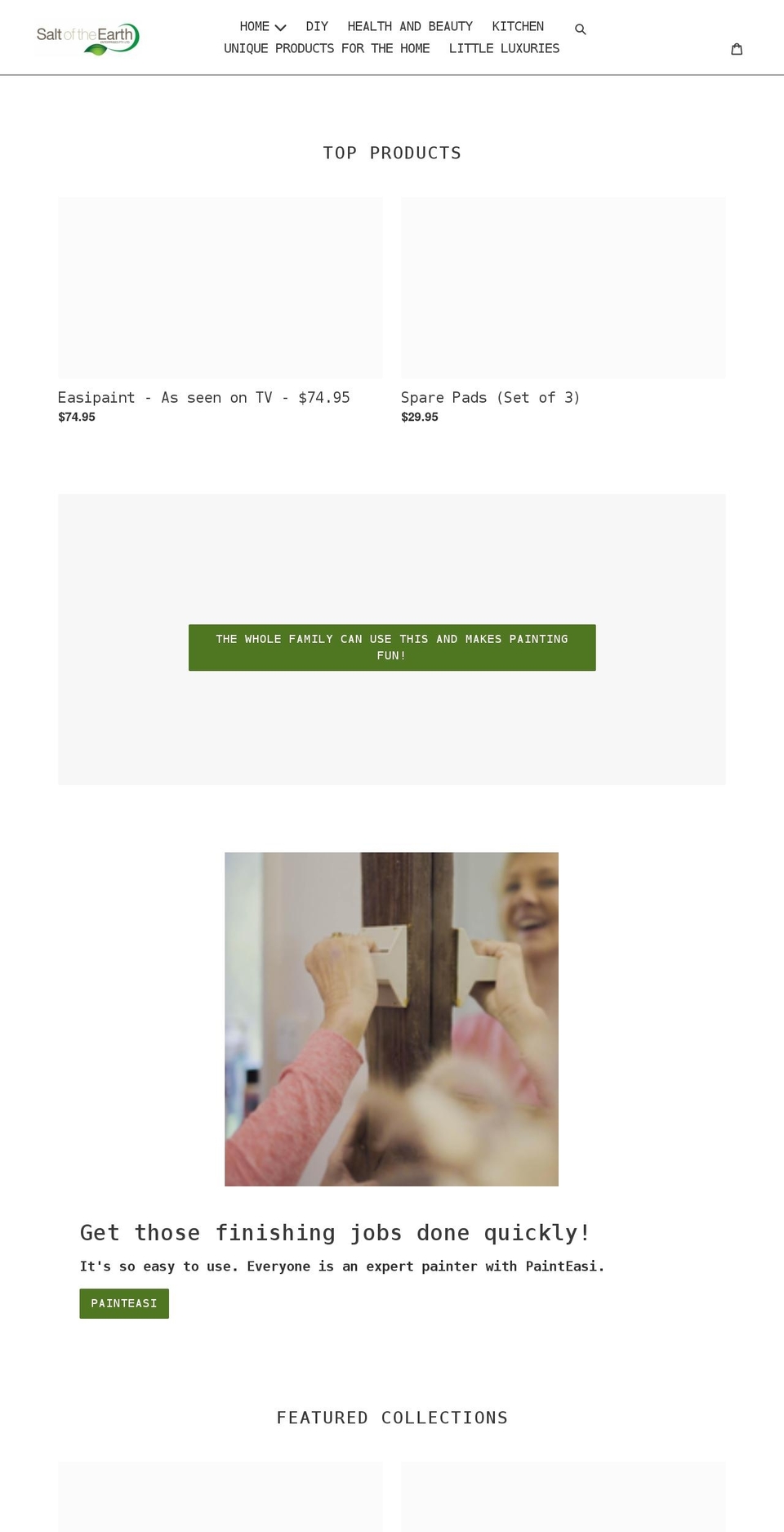 saltoftheearthenterprises.com.au shopify website screenshot